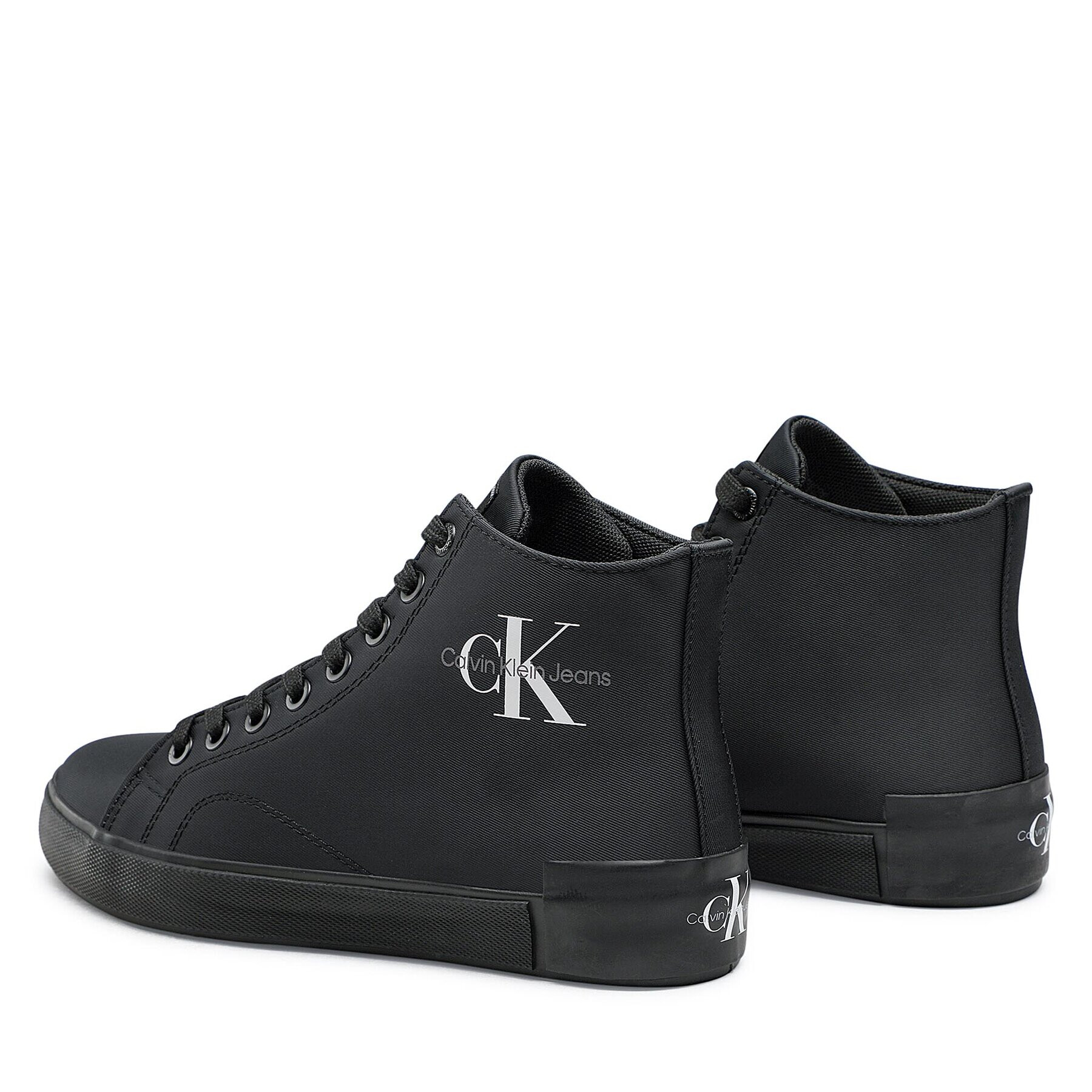 Calvin Klein Jeans Sneakersy Ess Vulcanized Laceup Mid Ny YW0YW00757 Čierna - Pepit.sk