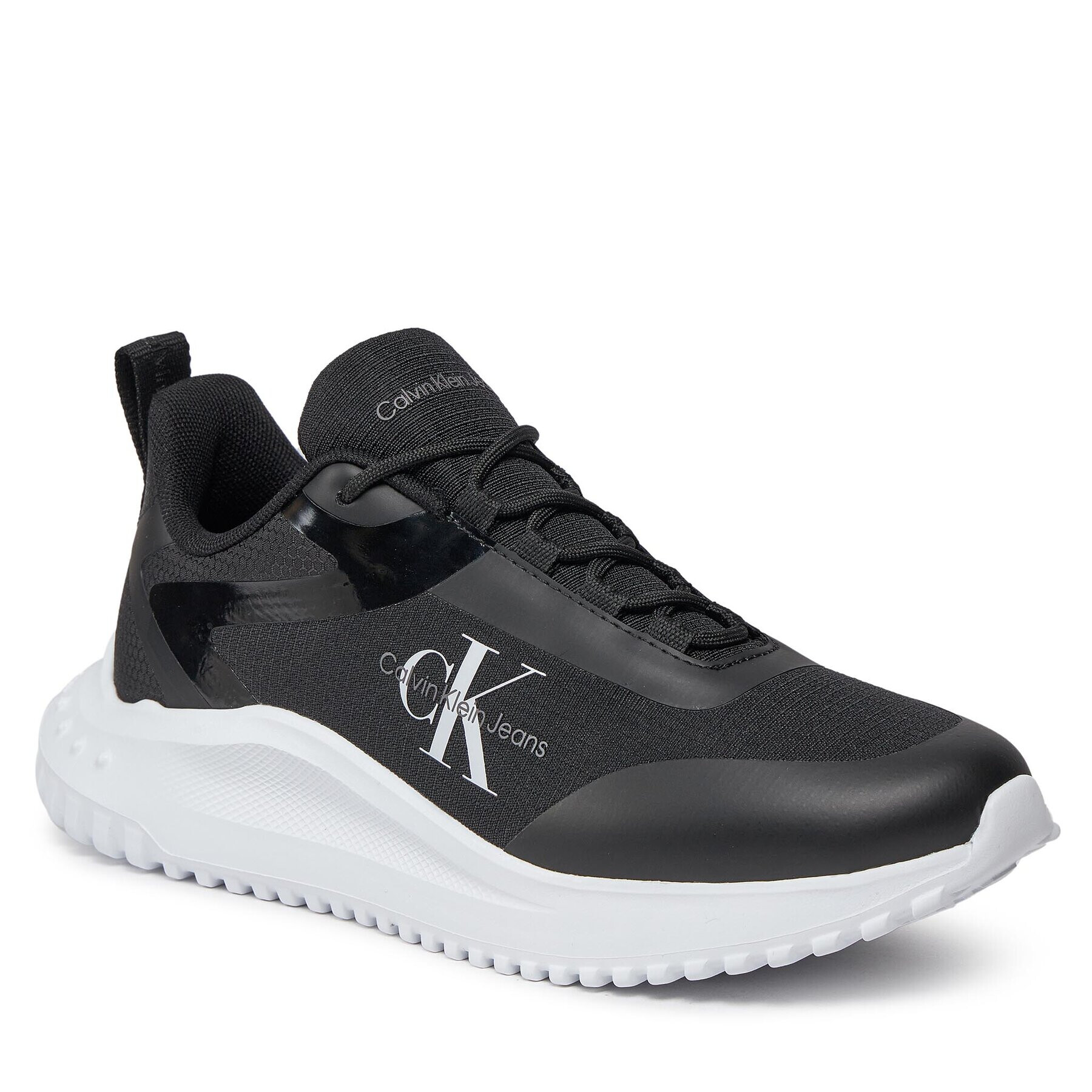 Calvin Klein Jeans Sneakersy Eva Runner Low Lace Mix Ml Wn YW0YW01442 Čierna - Pepit.sk