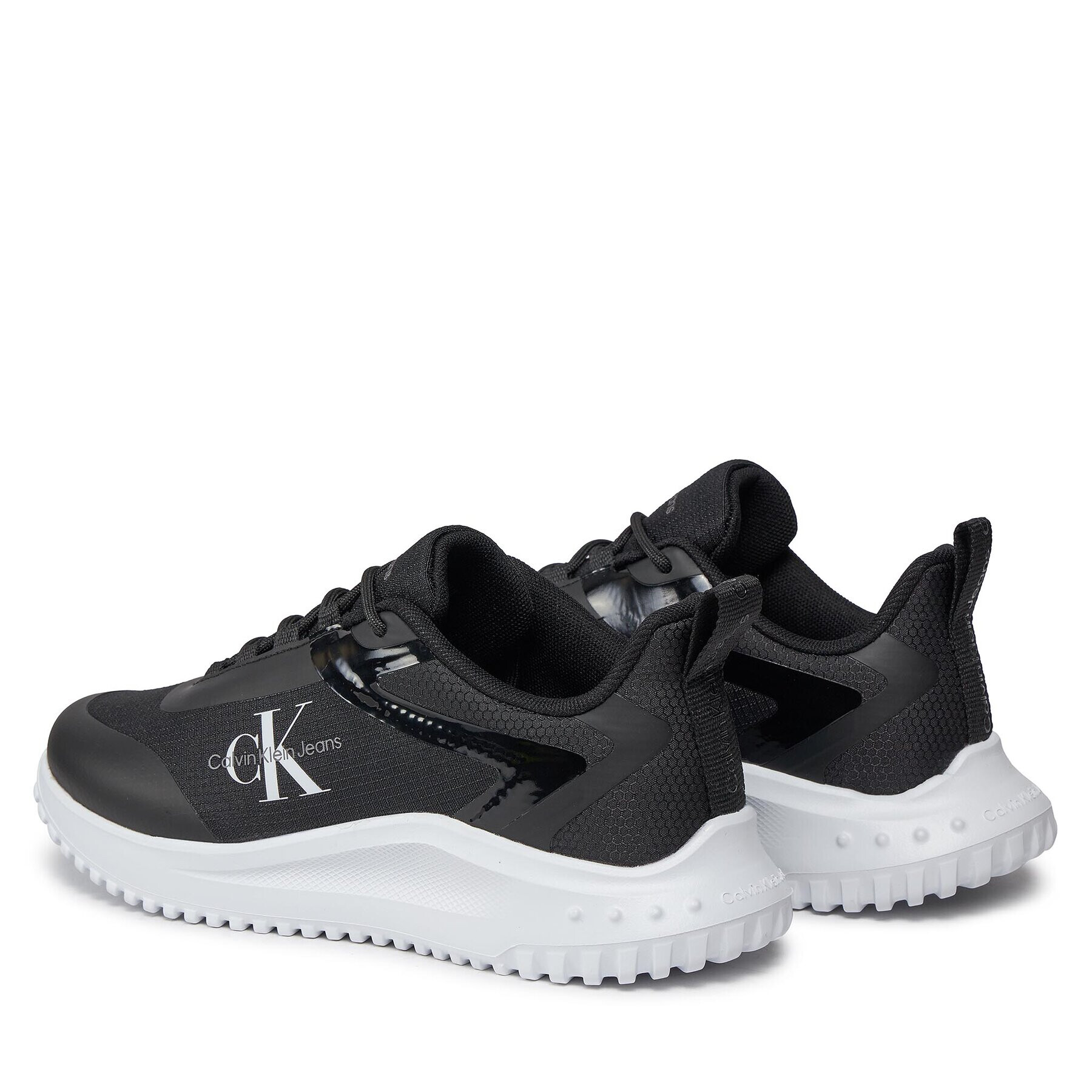 Calvin Klein Jeans Sneakersy Eva Runner Low Lace Mix Ml Wn YW0YW01442 Čierna - Pepit.sk