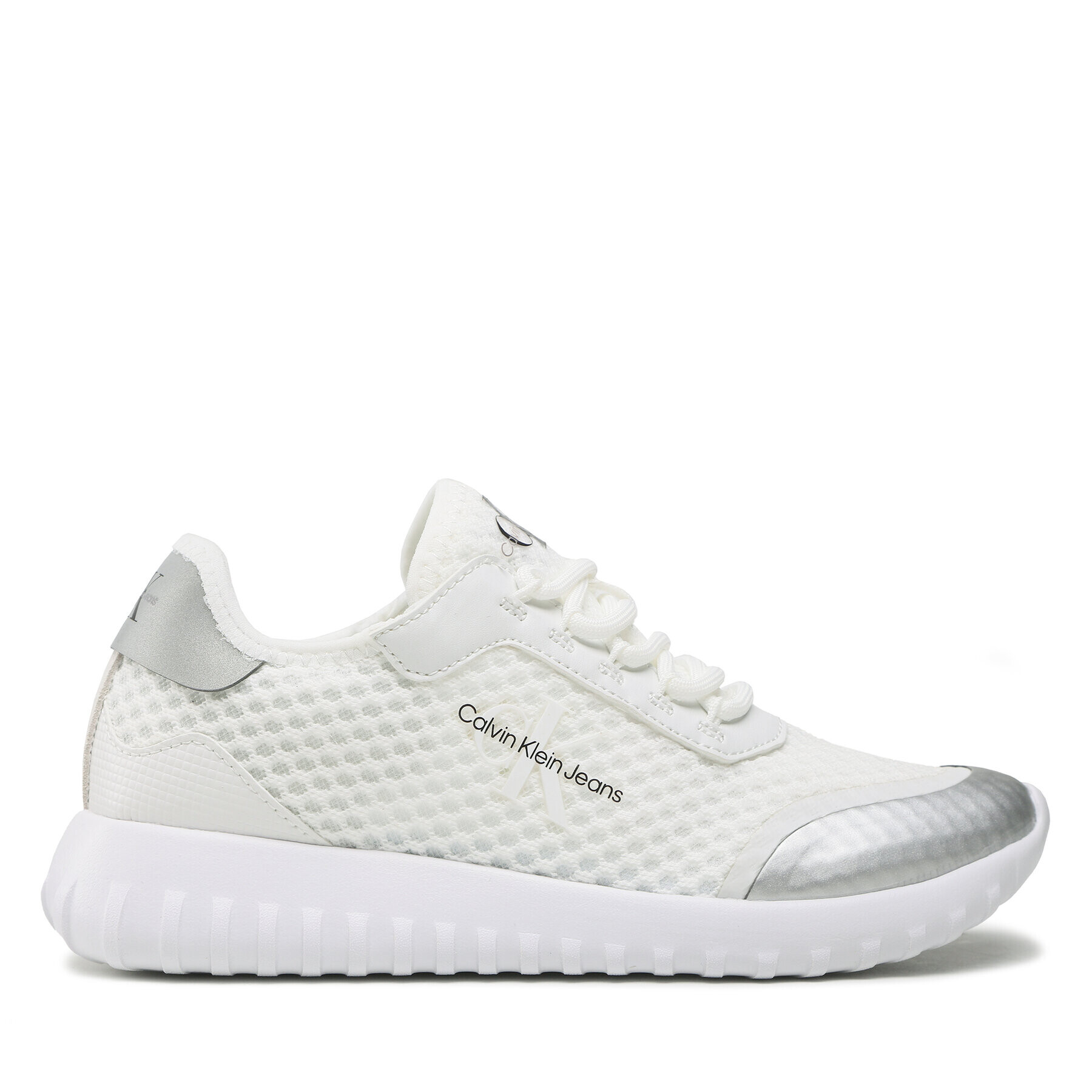 Calvin Klein Jeans Sneakersy Eva Runner Monologo W YW0YW00885 Biela - Pepit.sk