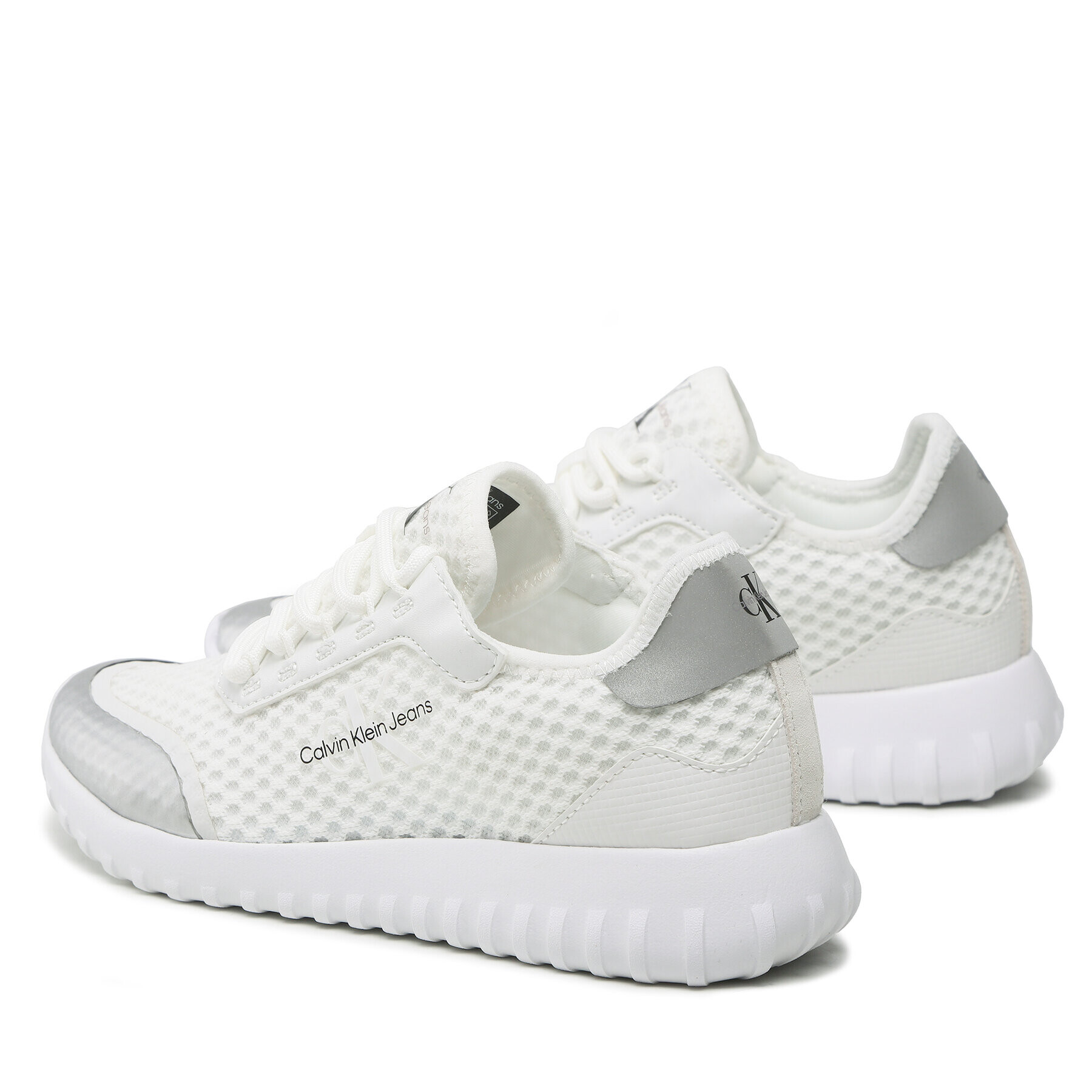 Calvin Klein Jeans Sneakersy Eva Runner Monologo W YW0YW00885 Biela - Pepit.sk