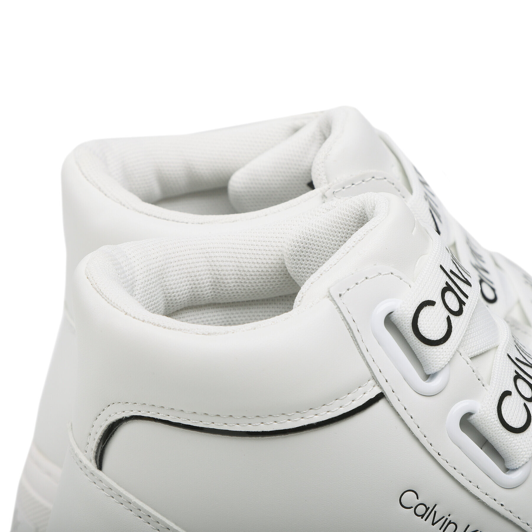 Calvin Klein Jeans Sneakersy Flatform Mid Branded Laces YW0YW00869 Biela - Pepit.sk