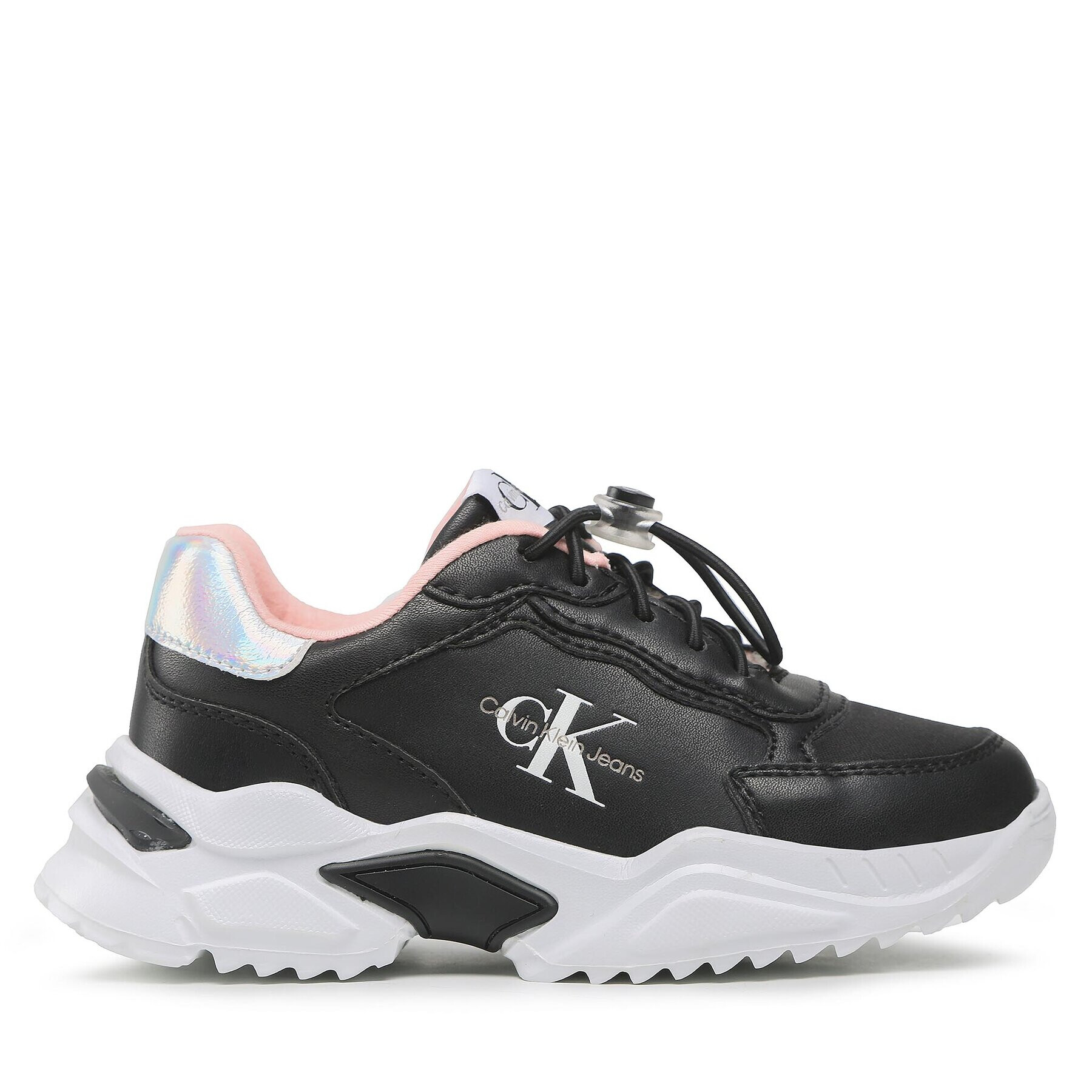 Calvin Klein Jeans Sneakersy Loc Cut Lace-Up Sneaker V3A9-80263-0328 Čierna - Pepit.sk