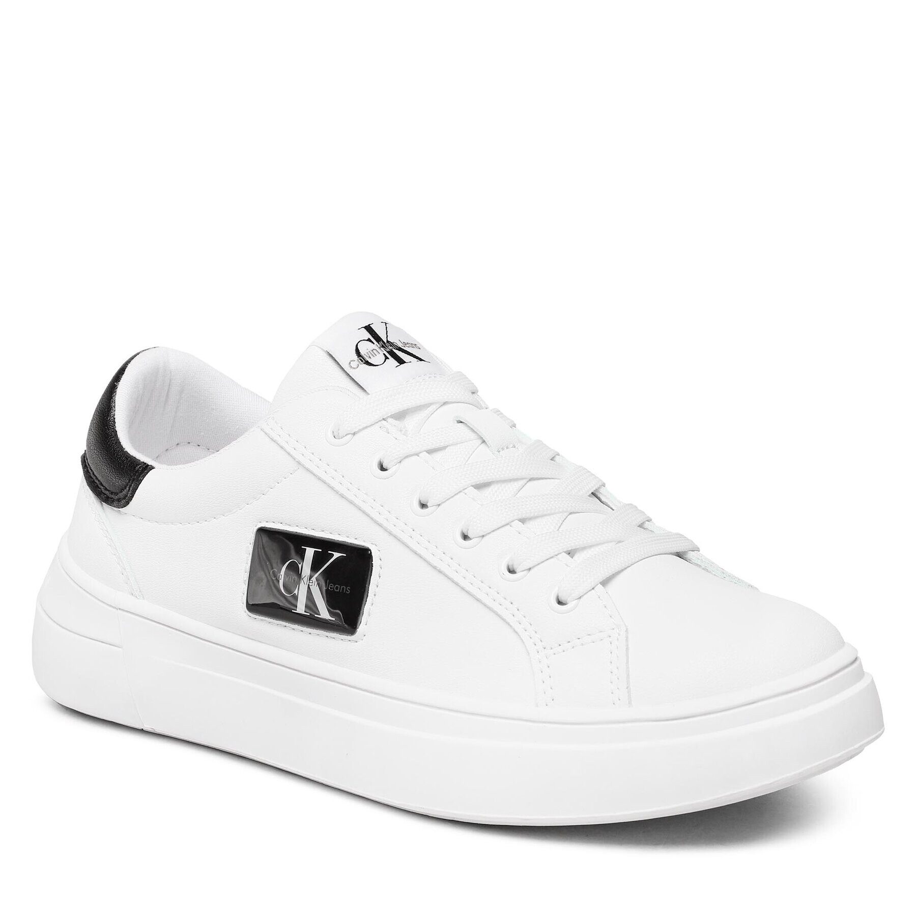 Calvin Klein Jeans Sneakersy Low Cut Lace-Up Sneaker V3X9-80562-1355 S Biela - Pepit.sk