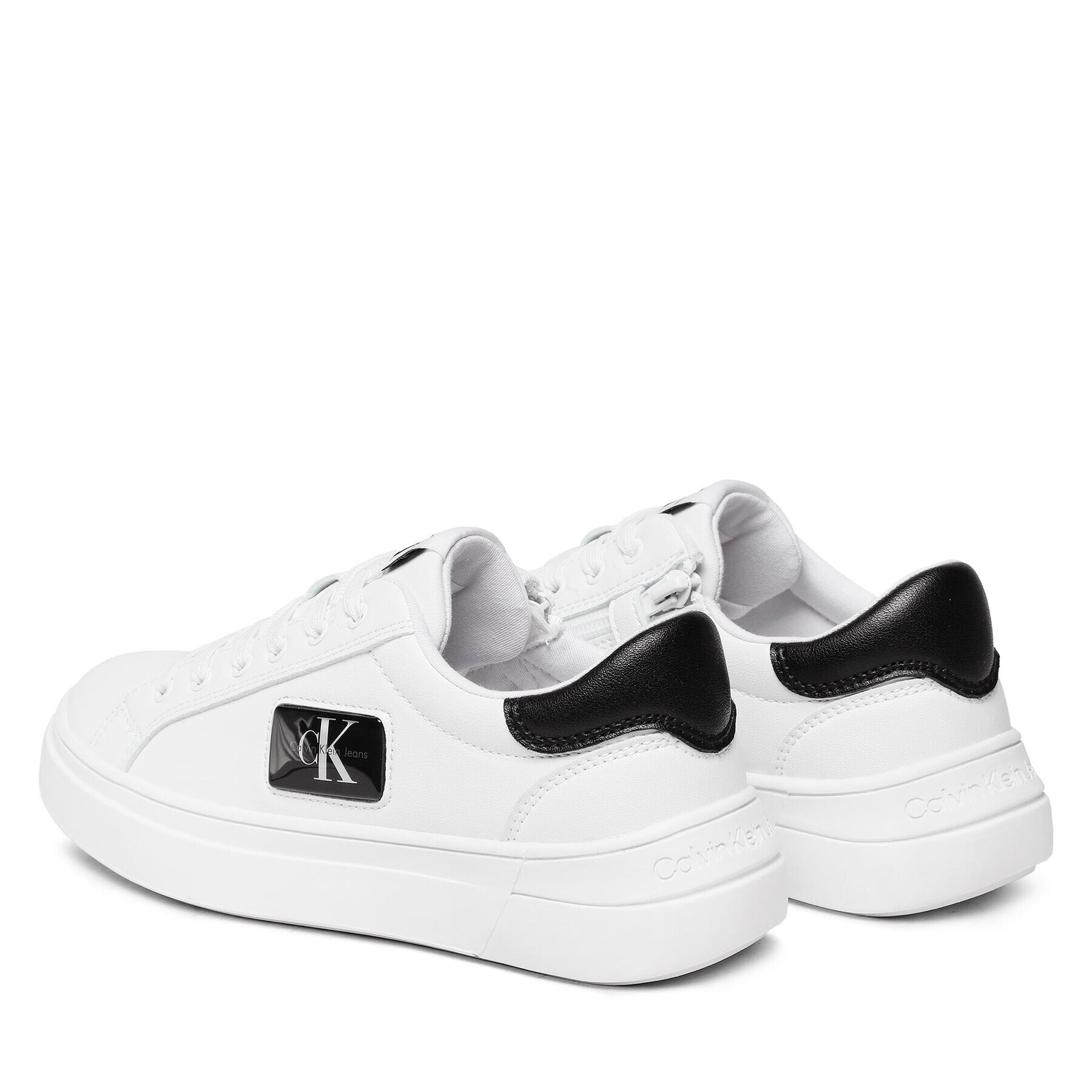 Calvin Klein Jeans Sneakersy Low Cut Lace-Up Sneaker V3X9-80562-1355 S Biela - Pepit.sk