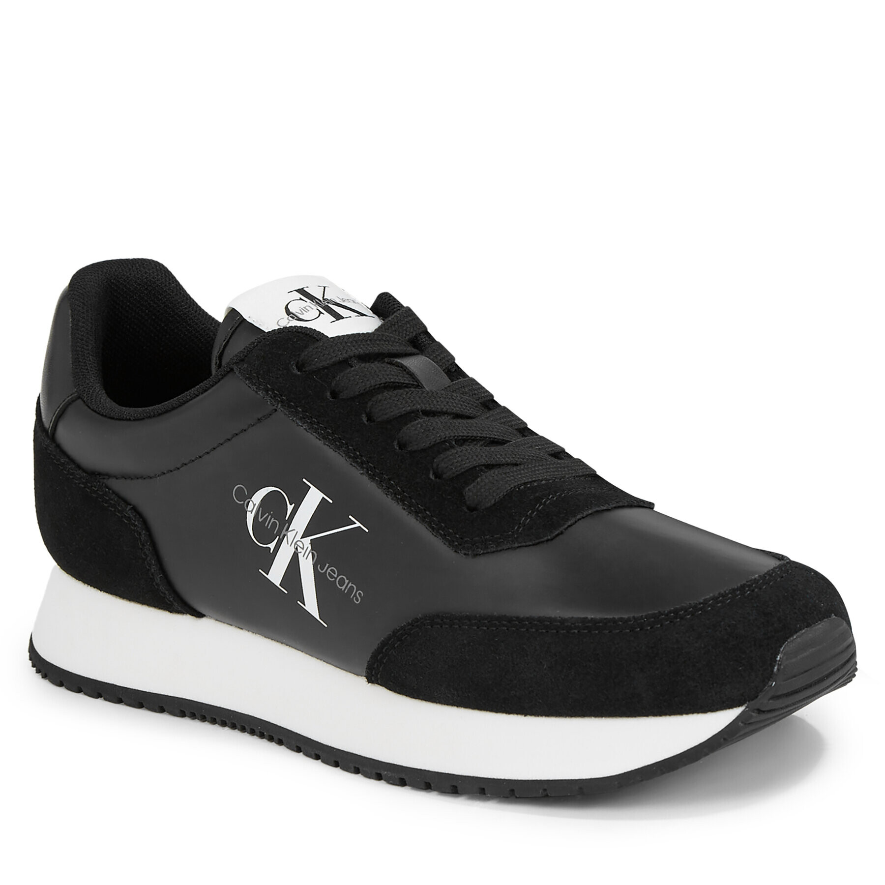 Calvin Klein Jeans Sneakersy Retro Runner Low Laceup Ny Pearl YW0YW01056 Čierna - Pepit.sk