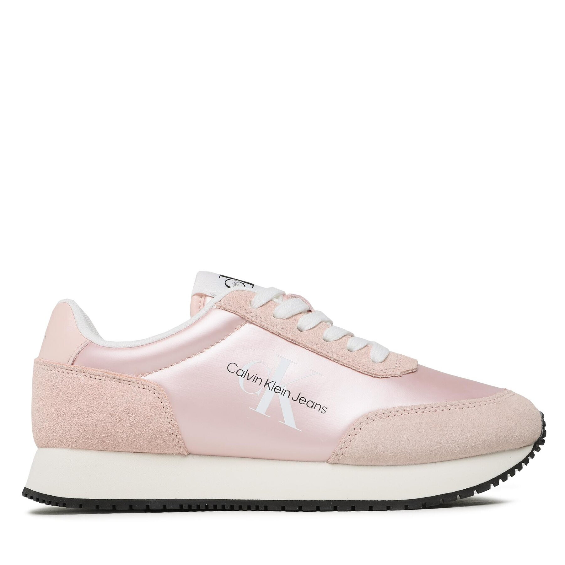 Calvin Klein Jeans Sneakersy Retro Runner Low Laceup Ny Pearl YW0YW01056 Ružová - Pepit.sk