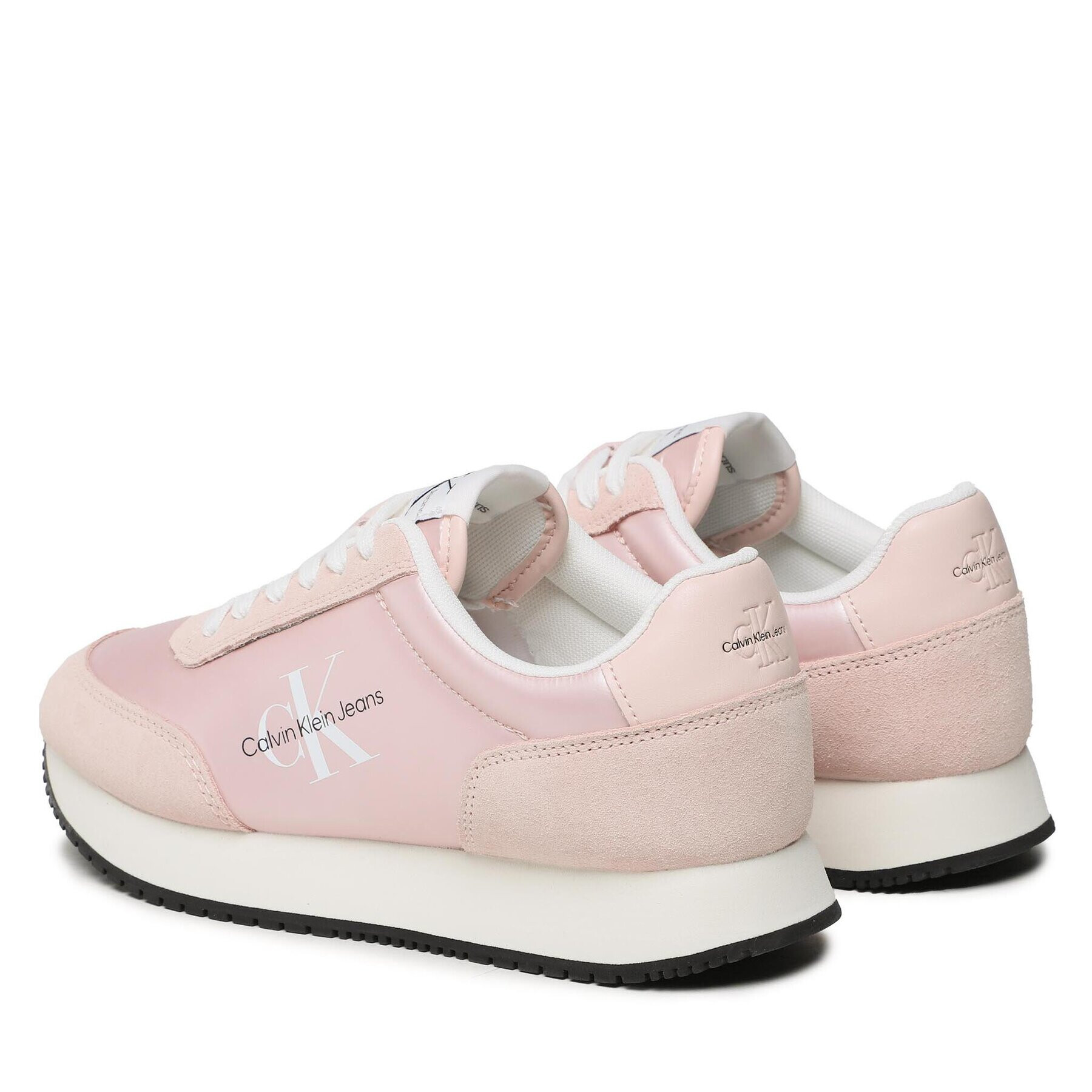 Calvin Klein Jeans Sneakersy Retro Runner Low Laceup Ny Pearl YW0YW01056 Ružová - Pepit.sk