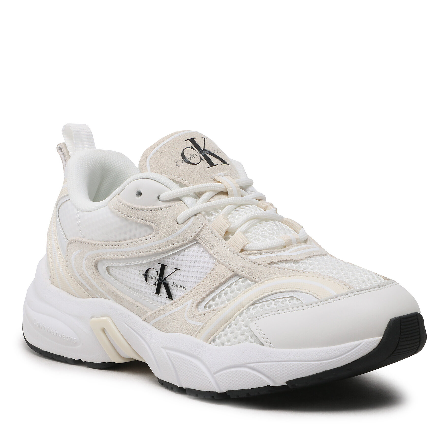 Calvin Klein Jeans Sneakersy Retro Tennis Oversized Mesh Wn YW0YW00944 Biela - Pepit.sk