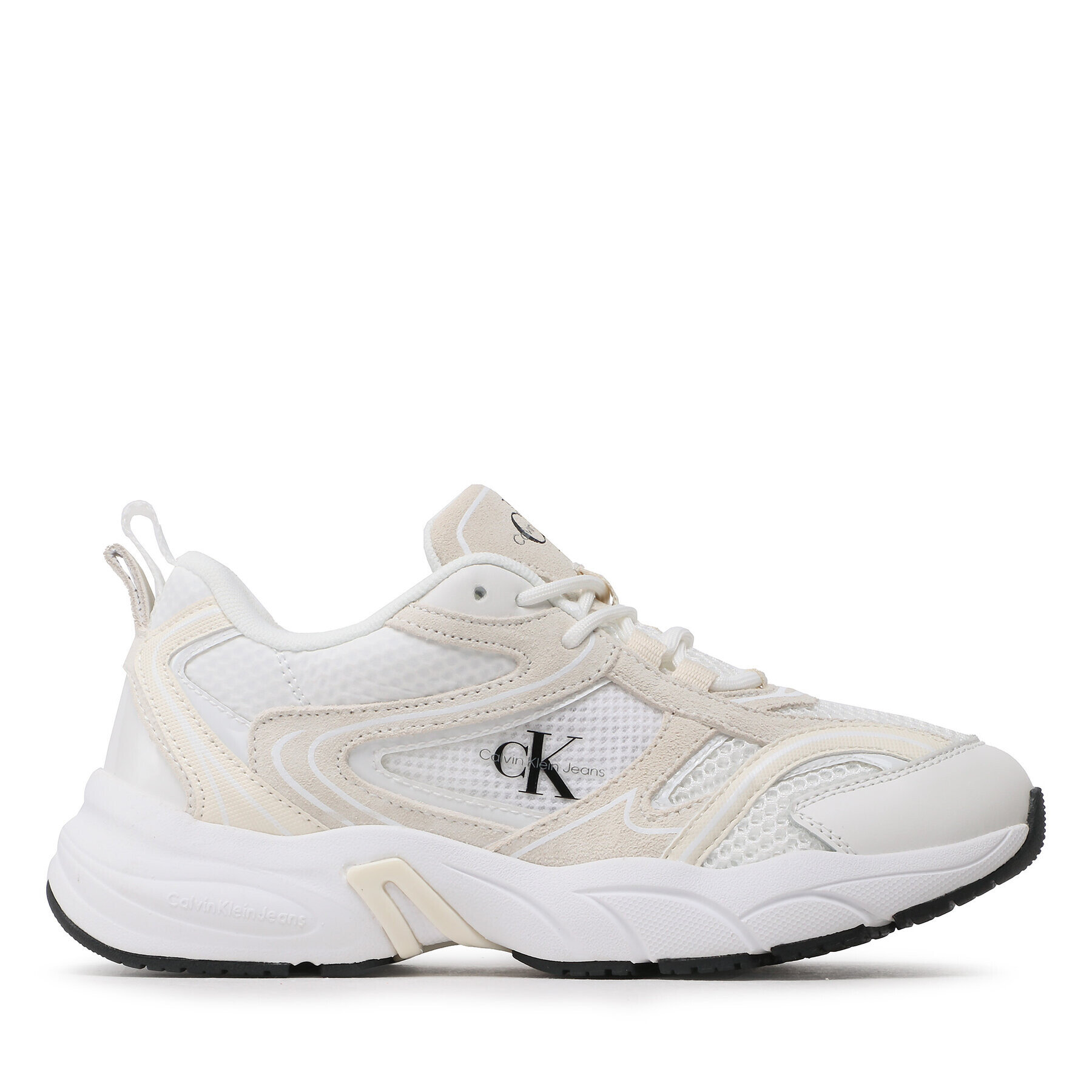 Calvin Klein Jeans Sneakersy Retro Tennis Oversized Mesh Wn YW0YW00944 Biela - Pepit.sk