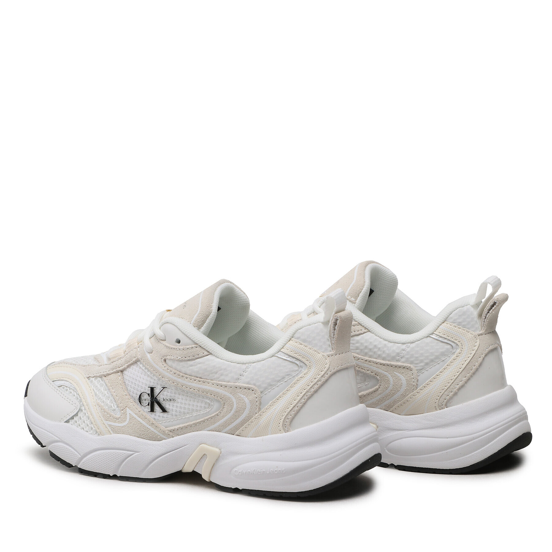 Calvin Klein Jeans Sneakersy Retro Tennis Oversized Mesh Wn YW0YW00944 Biela - Pepit.sk