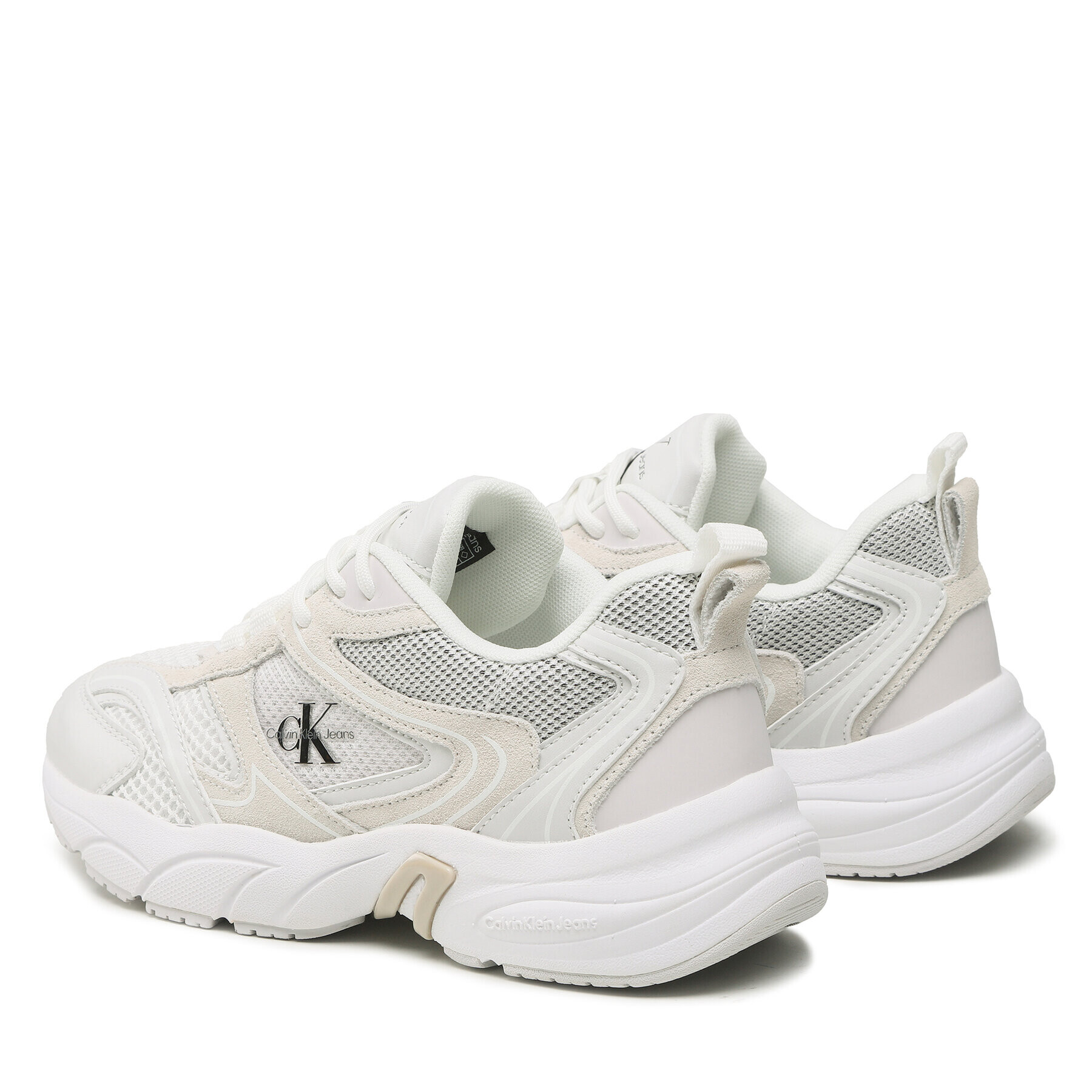 Calvin Klein Jeans Sneakersy Retro Tennis Su-Mesh W YW0YW00891 Biela - Pepit.sk