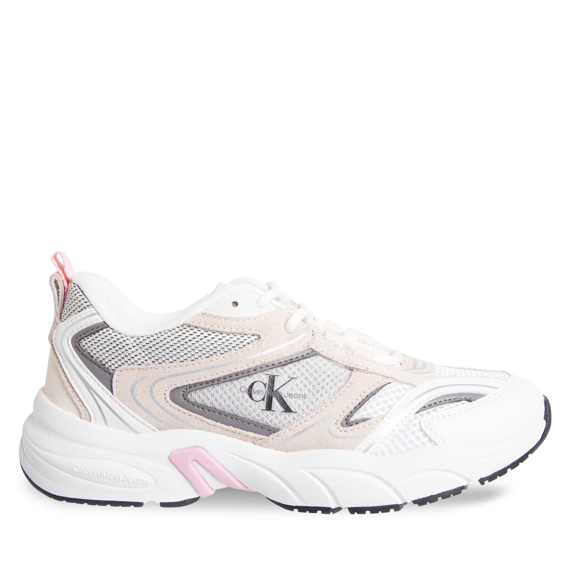 Calvin Klein Jeans Sneakersy Retro Tennis Su-Mesh Wn YW0YW00891 Biela - Pepit.sk