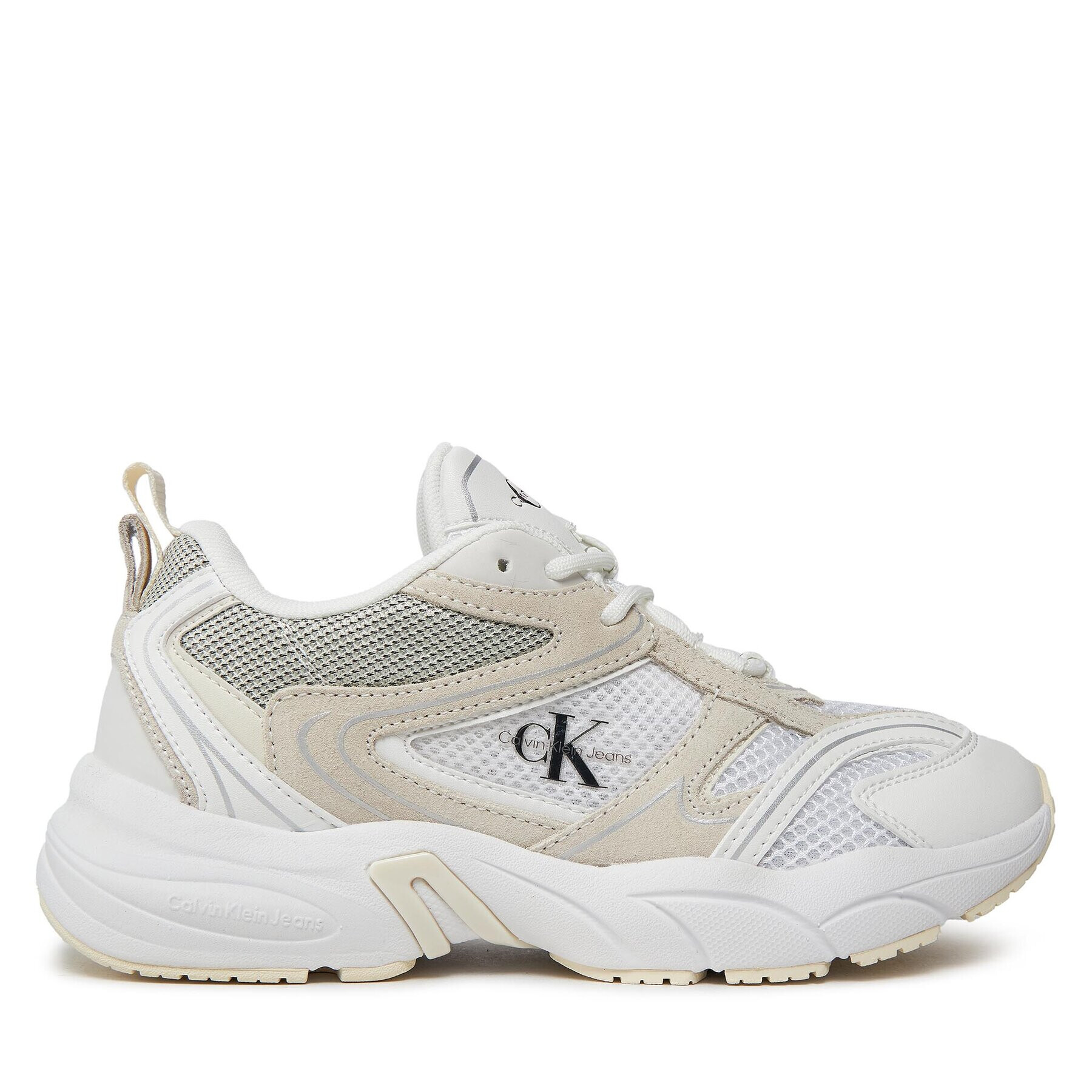 Calvin Klein Jeans Sneakersy Retro Tennis Su-Mesh Wn YW0YW00891 Biela - Pepit.sk