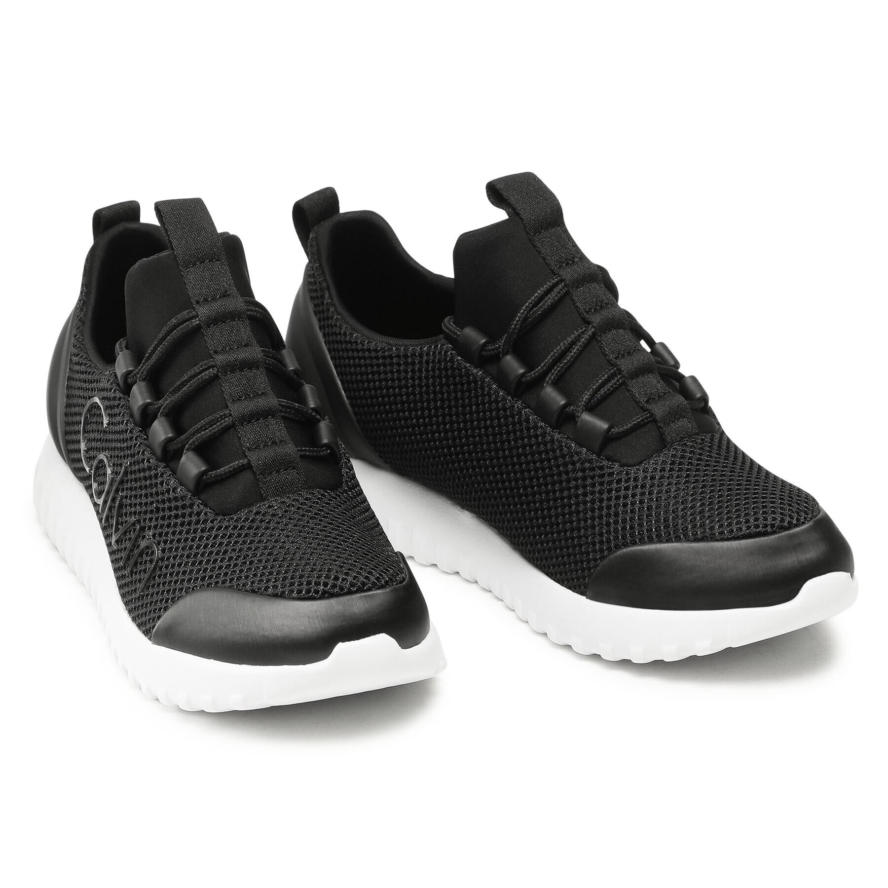 Calvin Klein Jeans Sneakersy Runner Sneaker Laceup Mesh YW0YW00165 Čierna - Pepit.sk