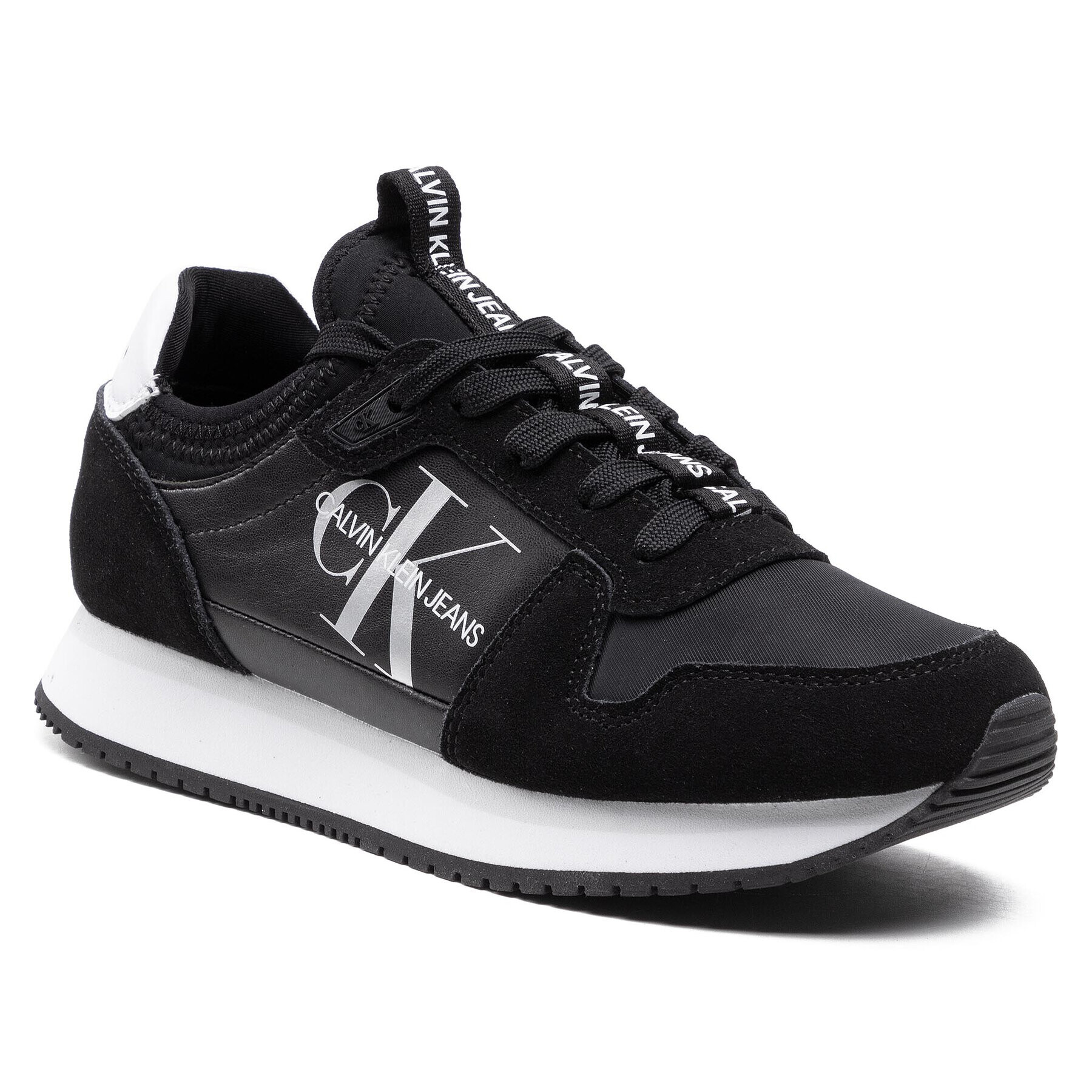 Calvin Klein Jeans Sneakersy Runner YW0YW00075 Čierna - Pepit.sk