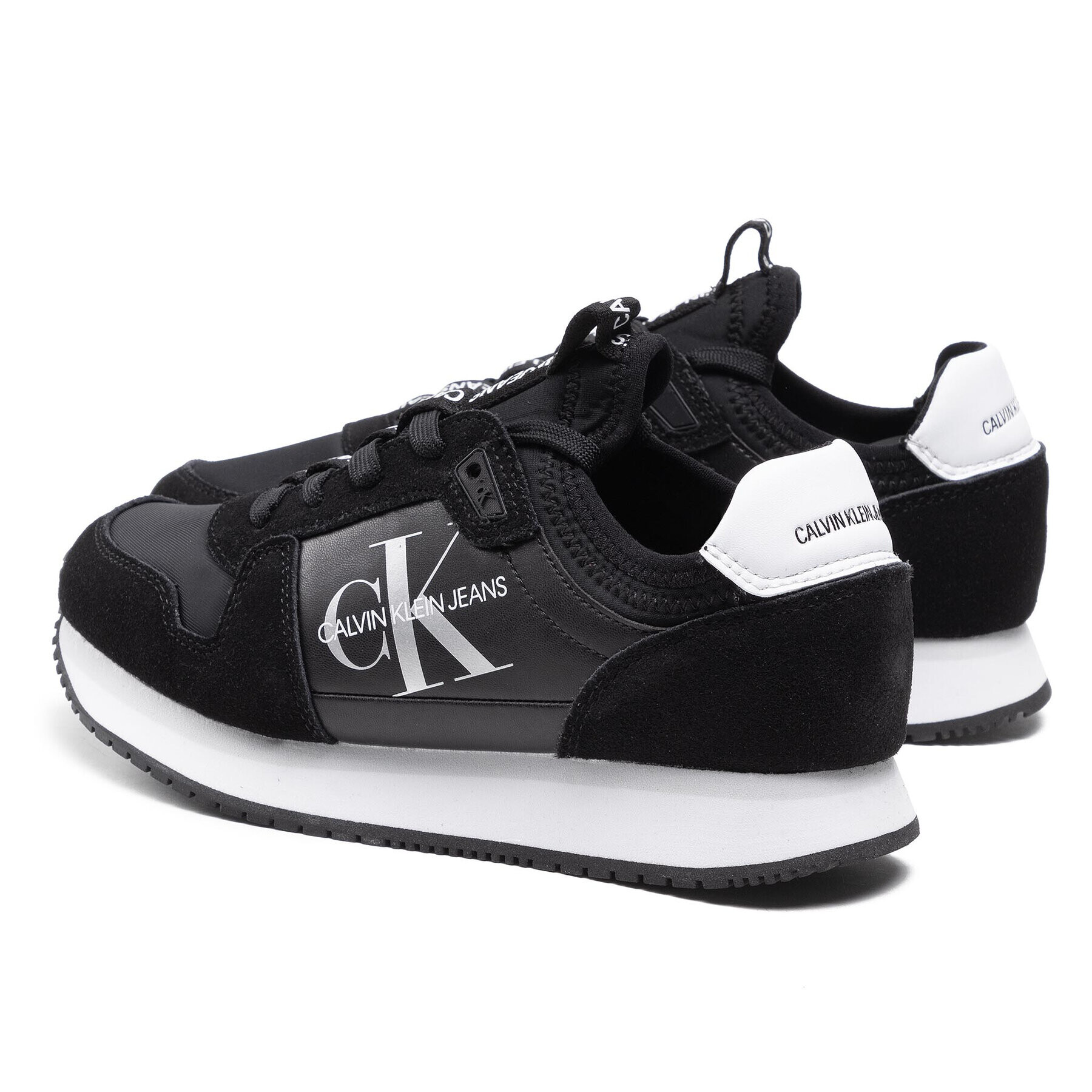 Calvin Klein Jeans Sneakersy Runner YW0YW00075 Čierna - Pepit.sk