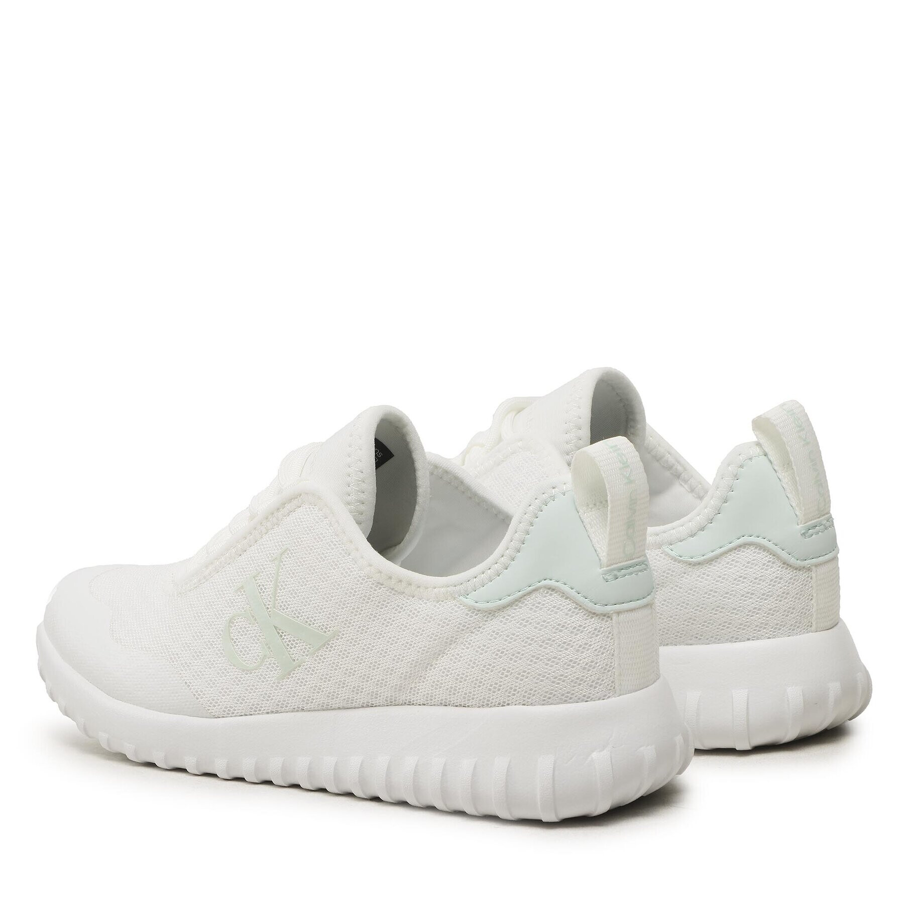 Calvin Klein Jeans Sneakersy Spor Run Eva Slipon Over Mesh Wn YW0YW00937 Biela - Pepit.sk