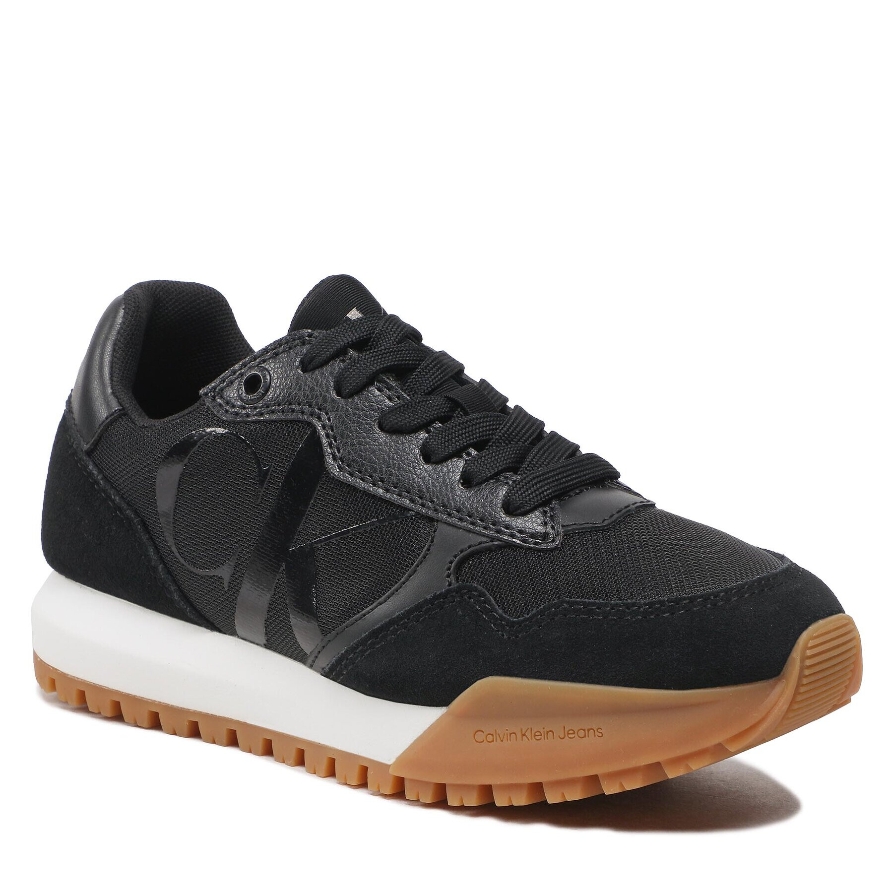 Calvin Klein Jeans Sneakersy Toothy Runner Bold Mono W YW0YW00884 Čierna - Pepit.sk