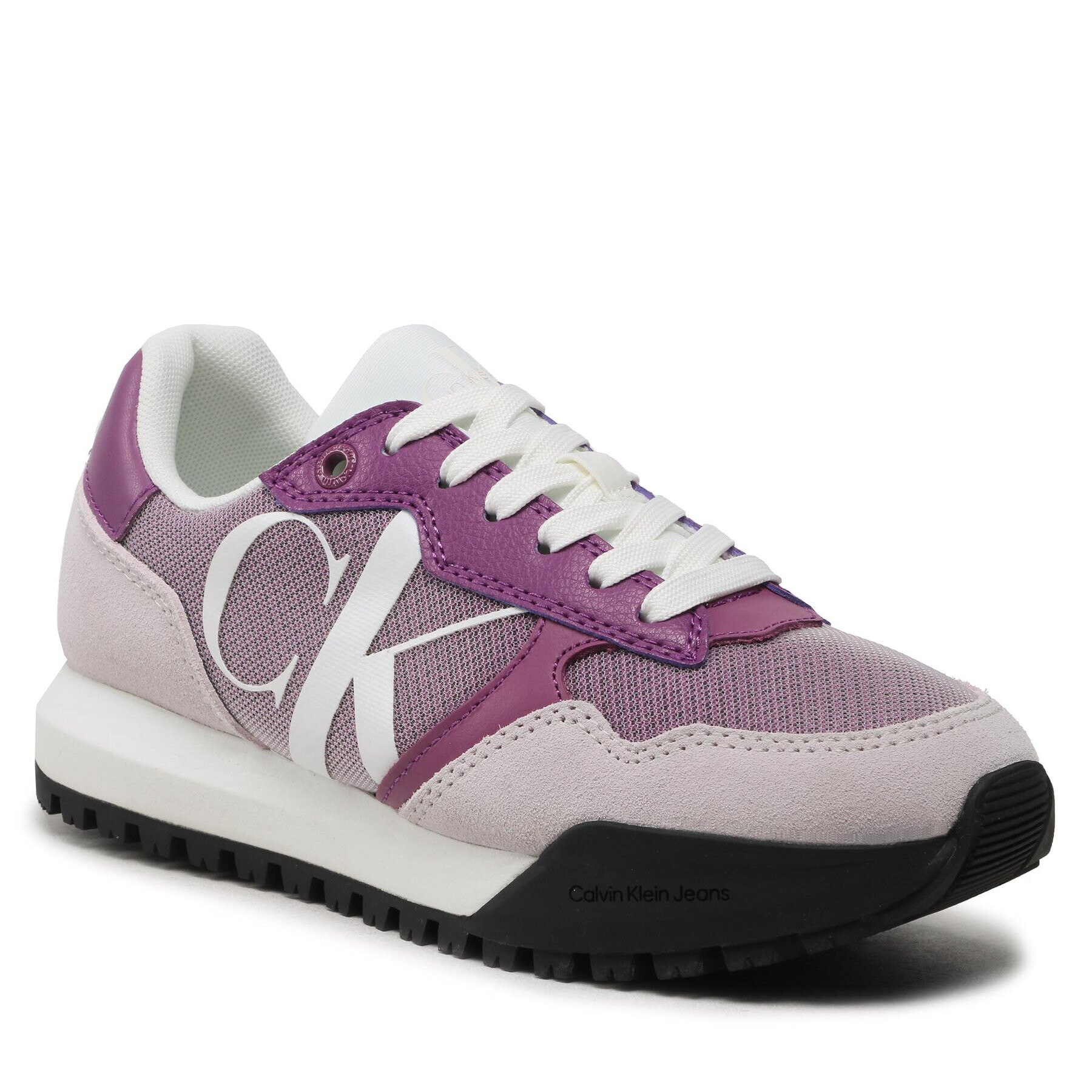 Calvin Klein Jeans Sneakersy Toothy Runner Bold Mono YW0YW00884 Fialová - Pepit.sk