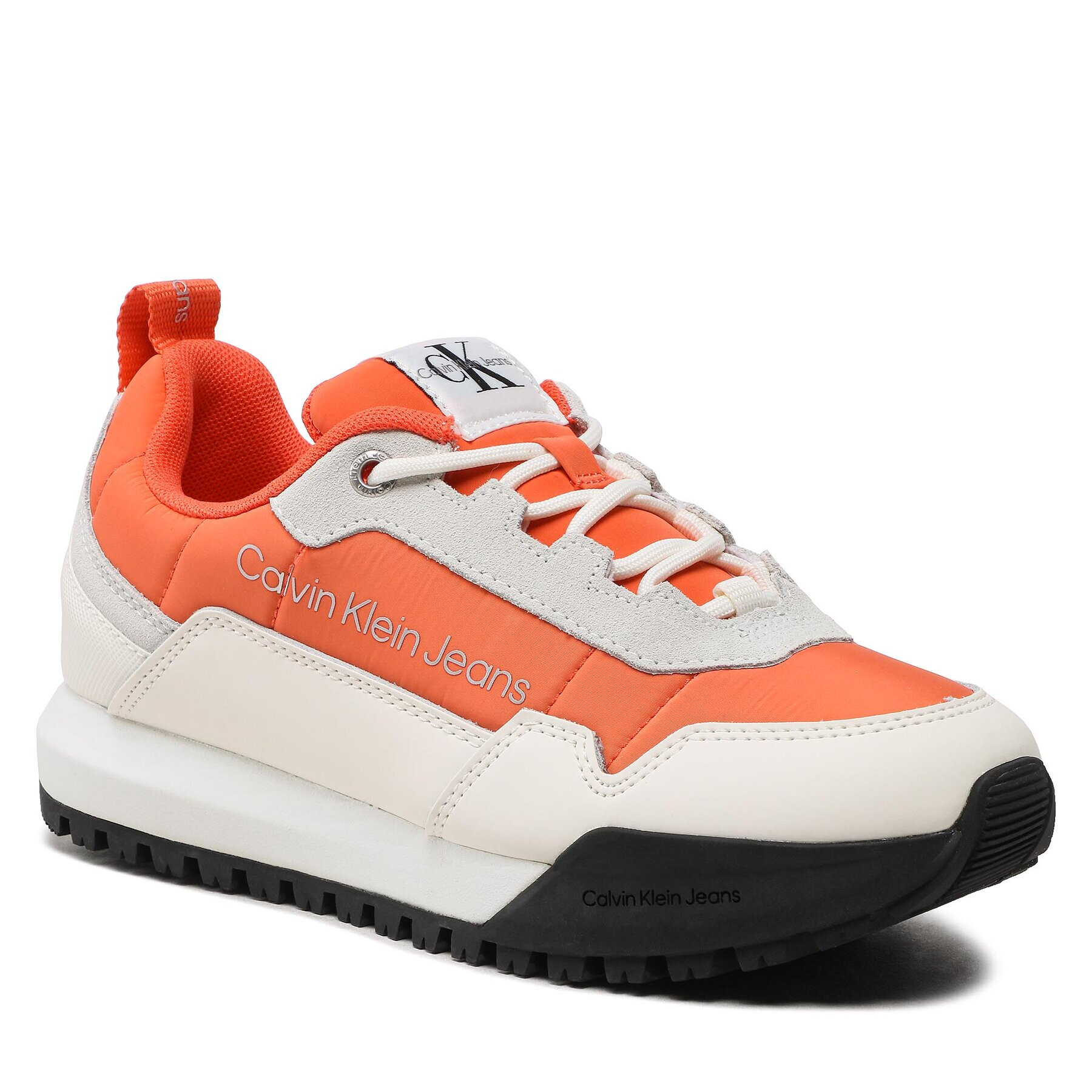 Calvin Klein Jeans Sneakersy Toothy Runner Laceup Su-Ny YW0YW007900JG Oranžová - Pepit.sk