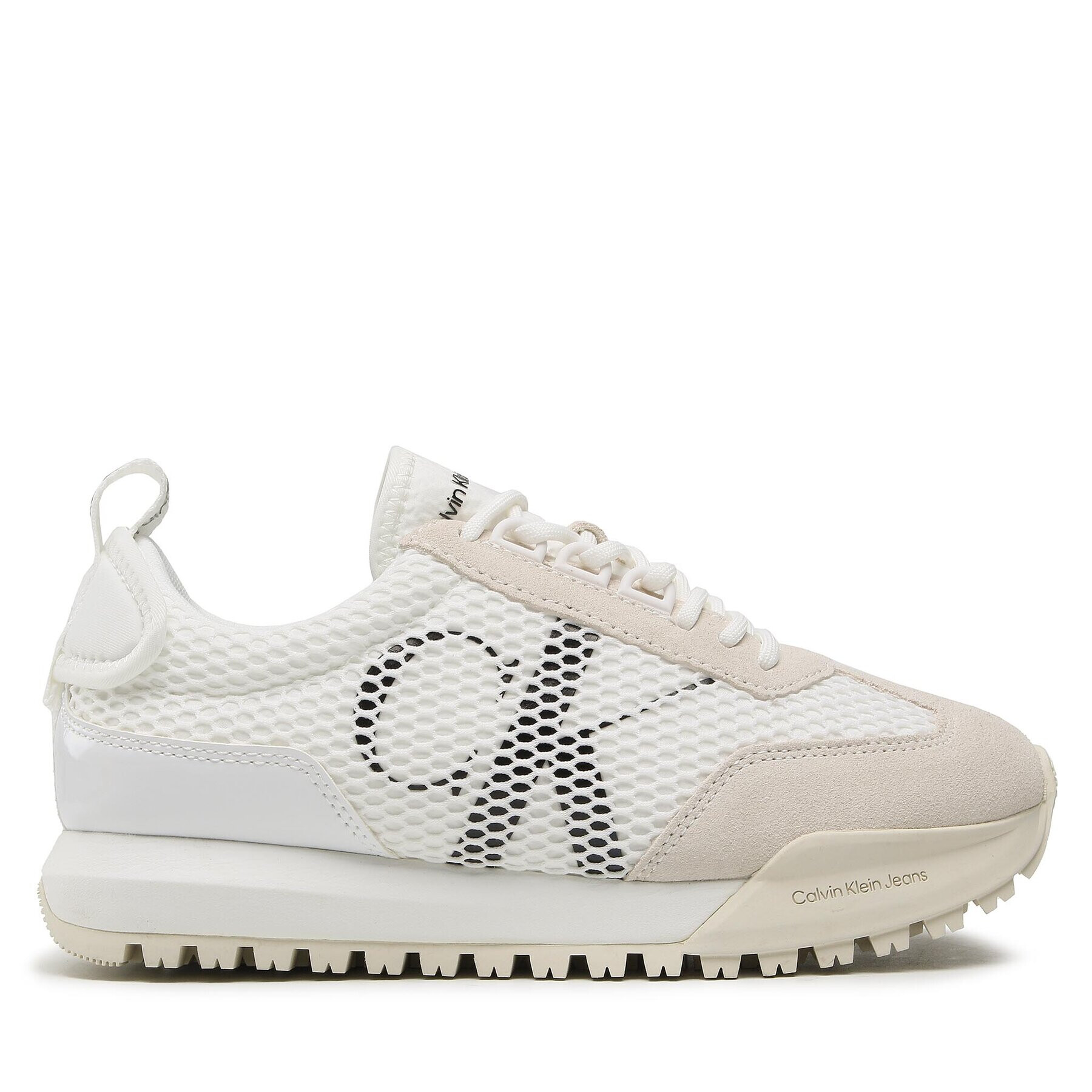 Calvin Klein Jeans Sneakersy Toothy Runner Oversized Mesh Wn YW0YW00933 Biela - Pepit.sk