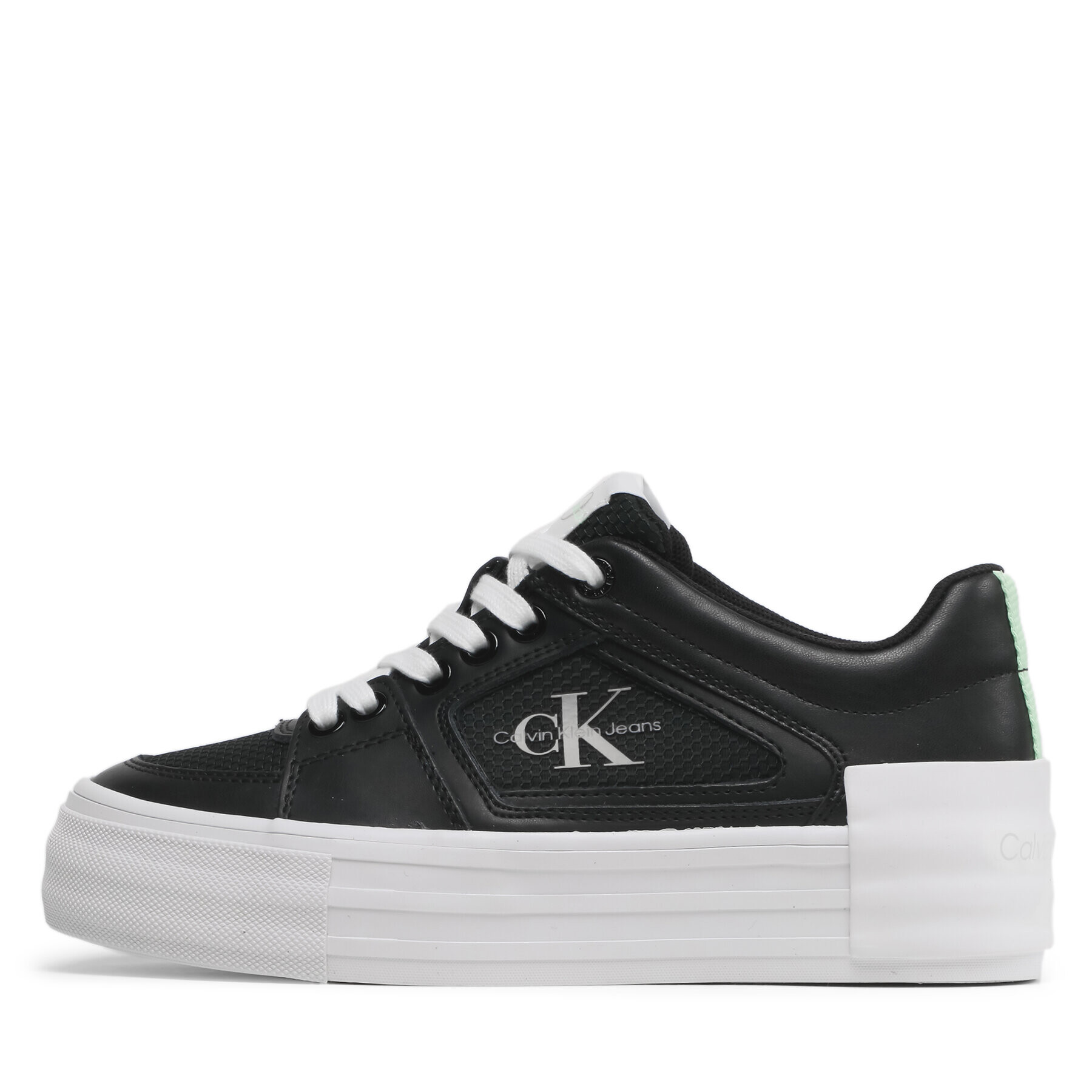 Calvin Klein Jeans Sneakersy Vulc Flatform Bold Fluo Contr YW0YW00904 Čierna - Pepit.sk