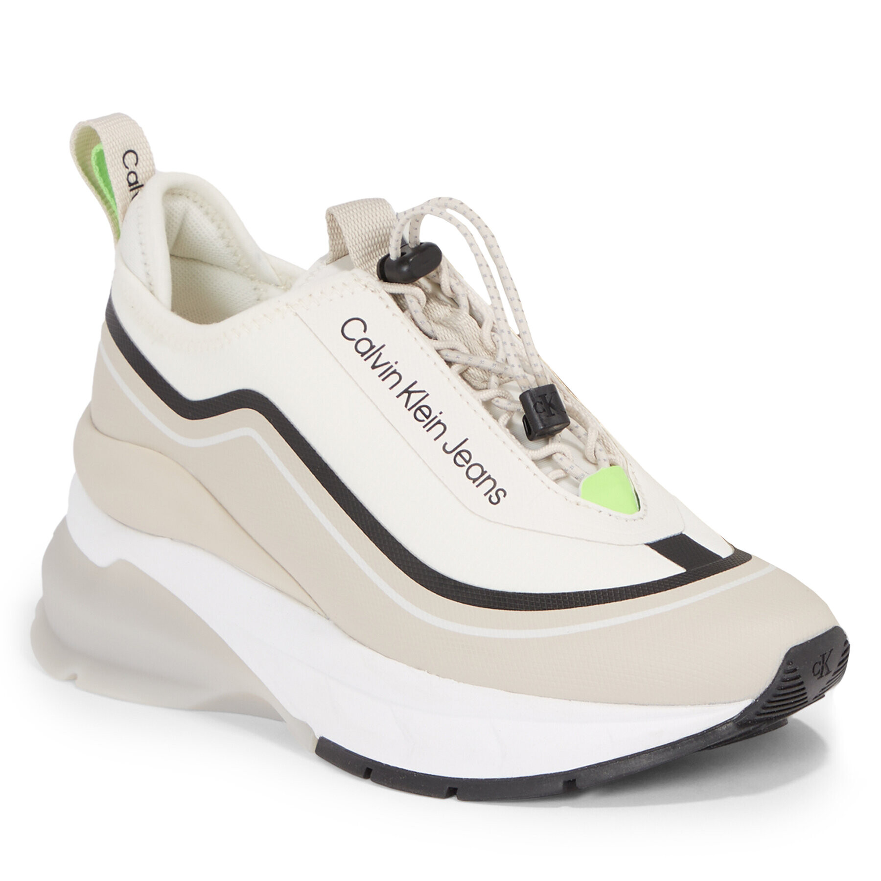 Calvin Klein Jeans Sneakersy Wedge Runner Slip On Wn YW0YW01208 Béžová - Pepit.sk