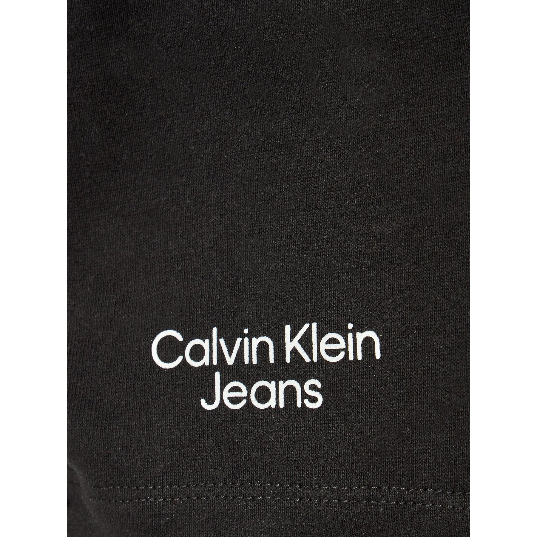 Calvin Klein Jeans Športové kraťasy Stacked Logo IB0IB01180 Čierna Regular Fit - Pepit.sk