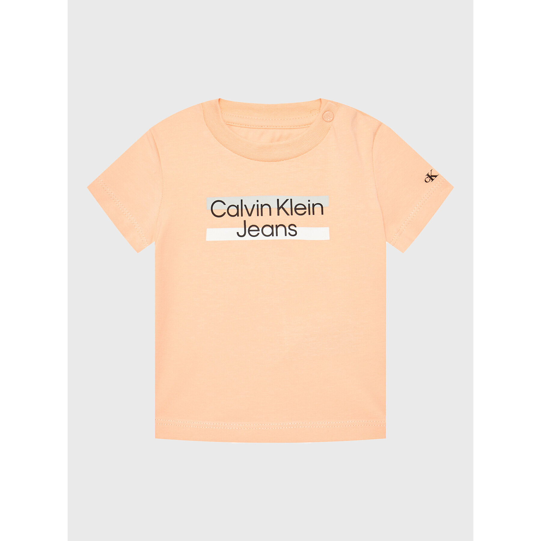 Calvin Klein Jeans Súprava tričko a športové šortky Hero Logo IN0IN00072 Oranžová Regular Fit - Pepit.sk