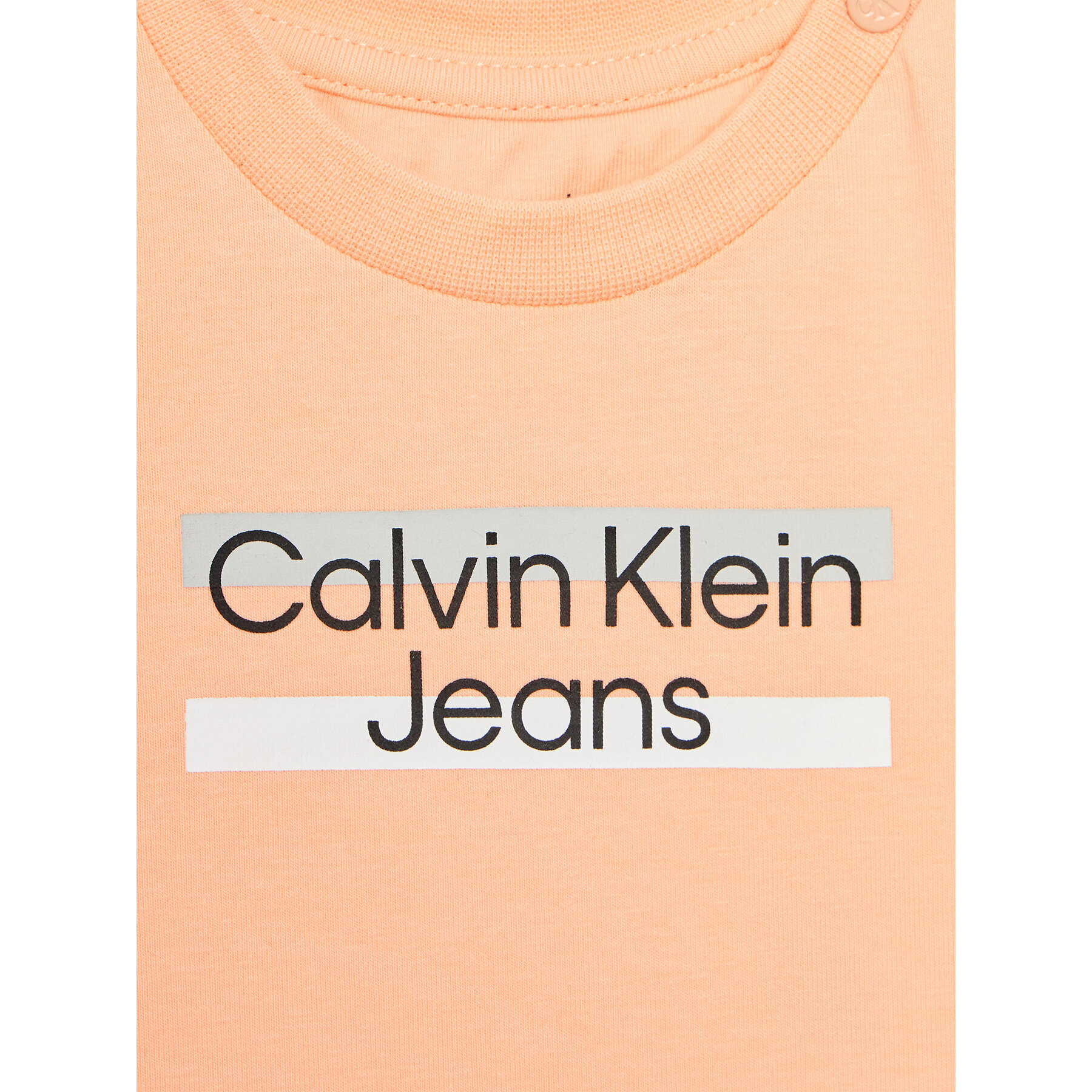 Calvin Klein Jeans Súprava tričko a športové šortky Hero Logo IN0IN00072 Oranžová Regular Fit - Pepit.sk