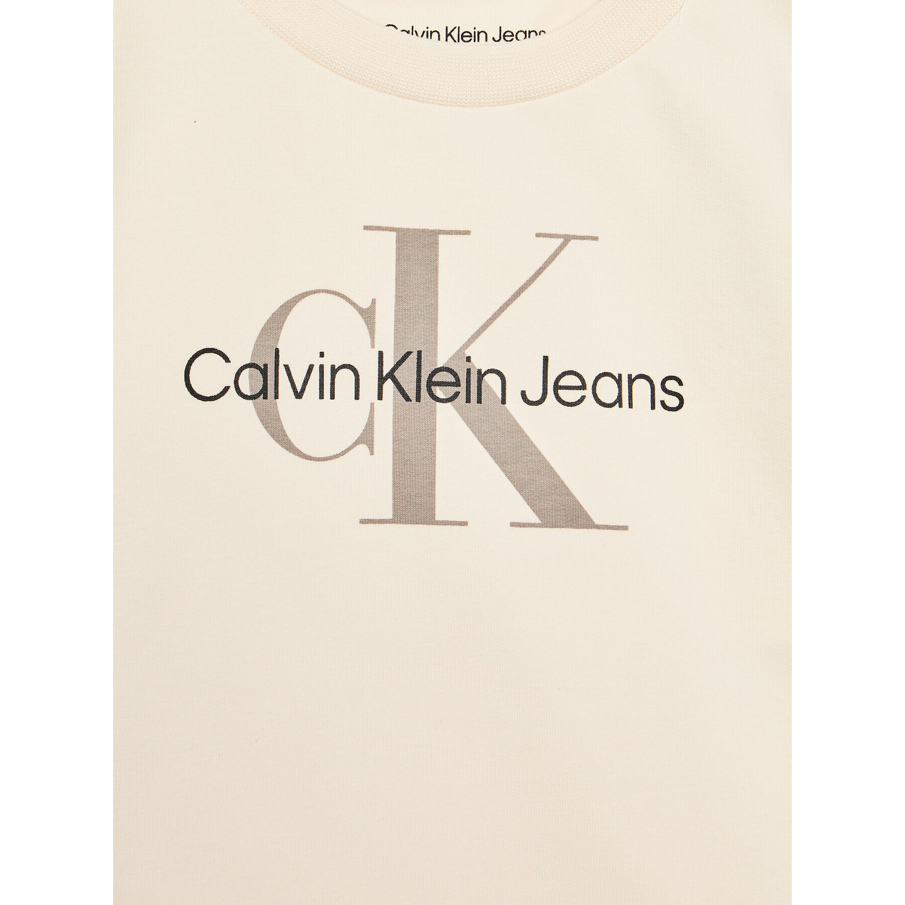 Calvin Klein Jeans Súprava tričko mikina a nohavice Monogram Starter IN0IN00011 Écru Regular Fit - Pepit.sk