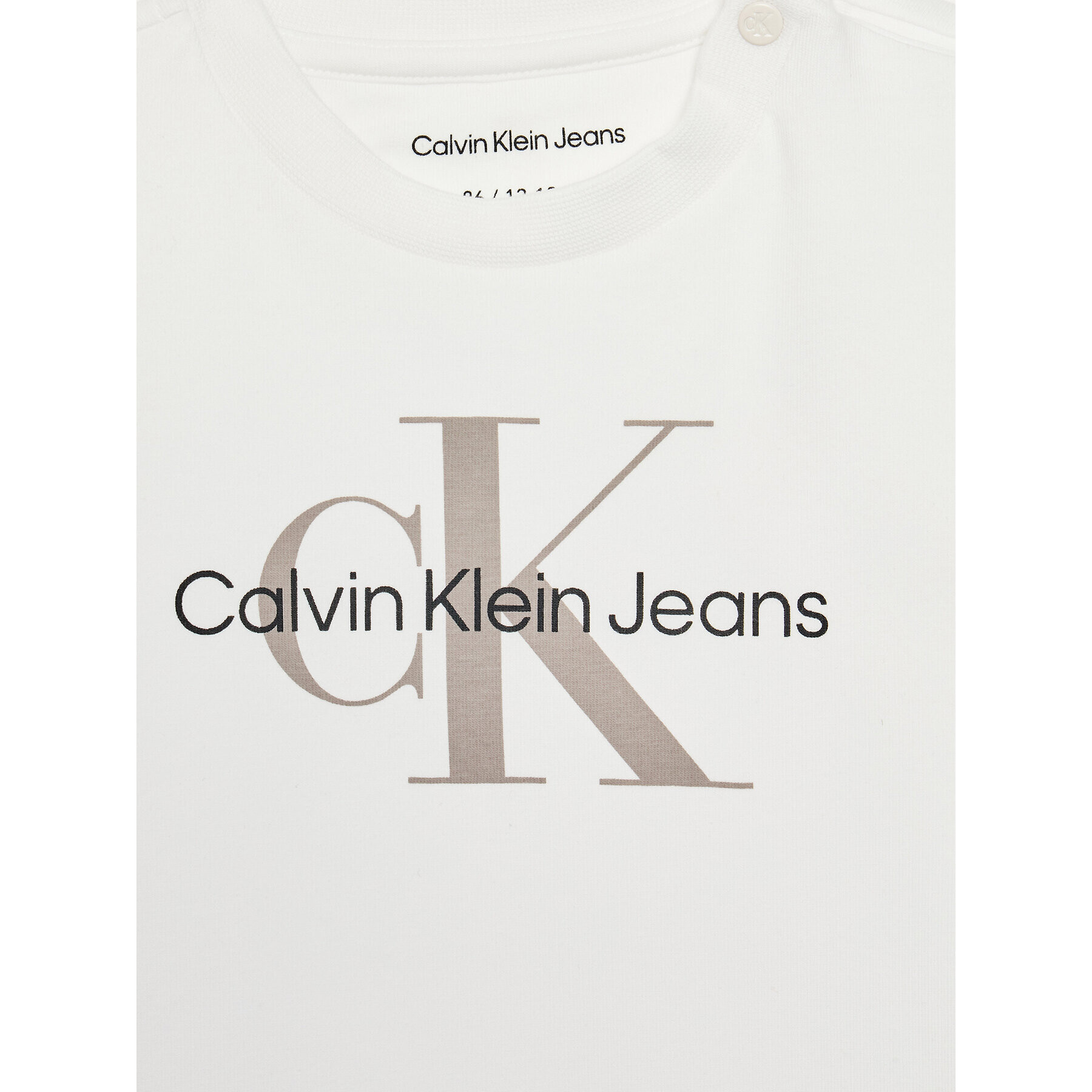 Calvin Klein Jeans Súprava tričko mikina a nohavice Monogram Starter IN0IN00011 Écru Regular Fit - Pepit.sk