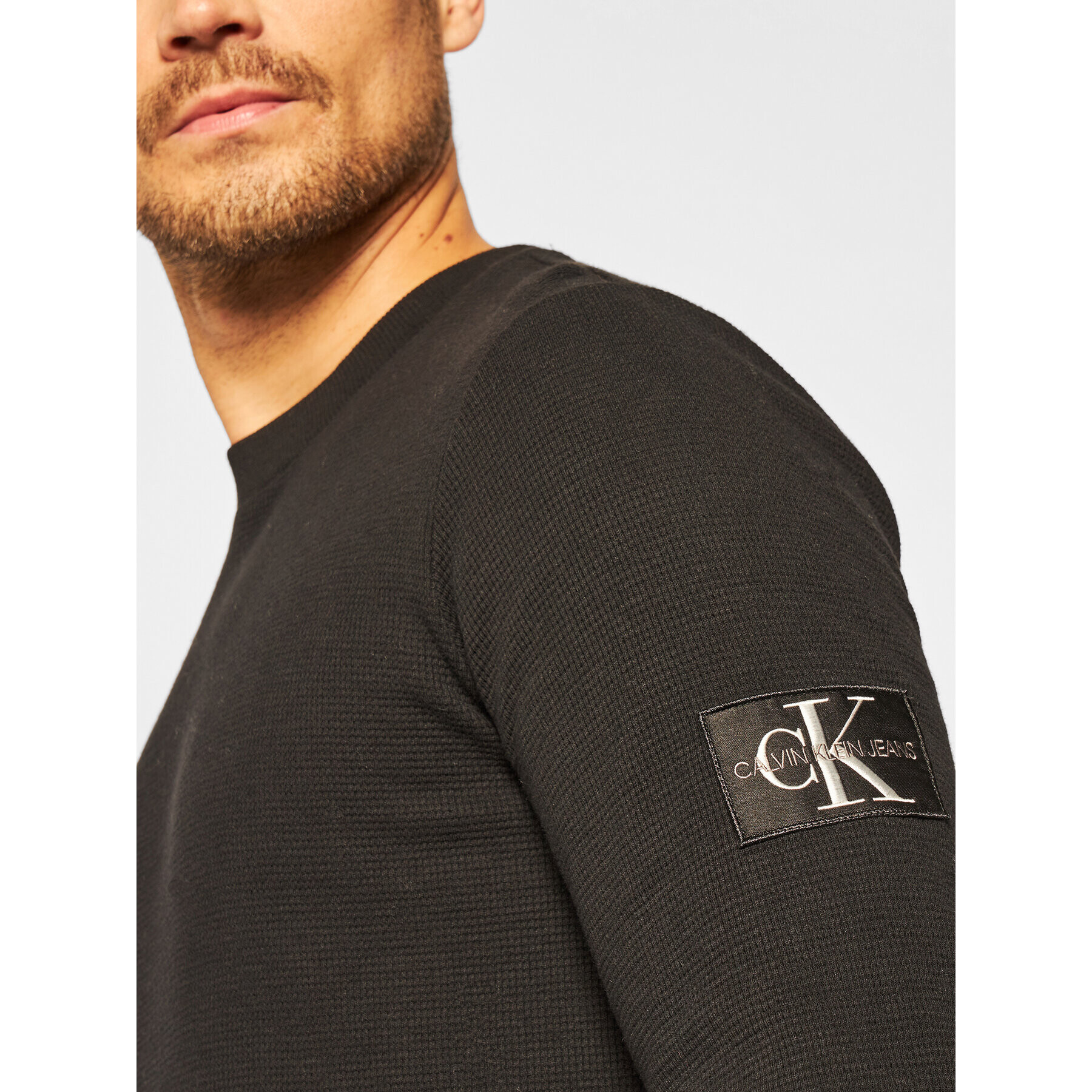 Calvin Klein Jeans Sveter J30J316610 Čierna Regular Fit - Pepit.sk