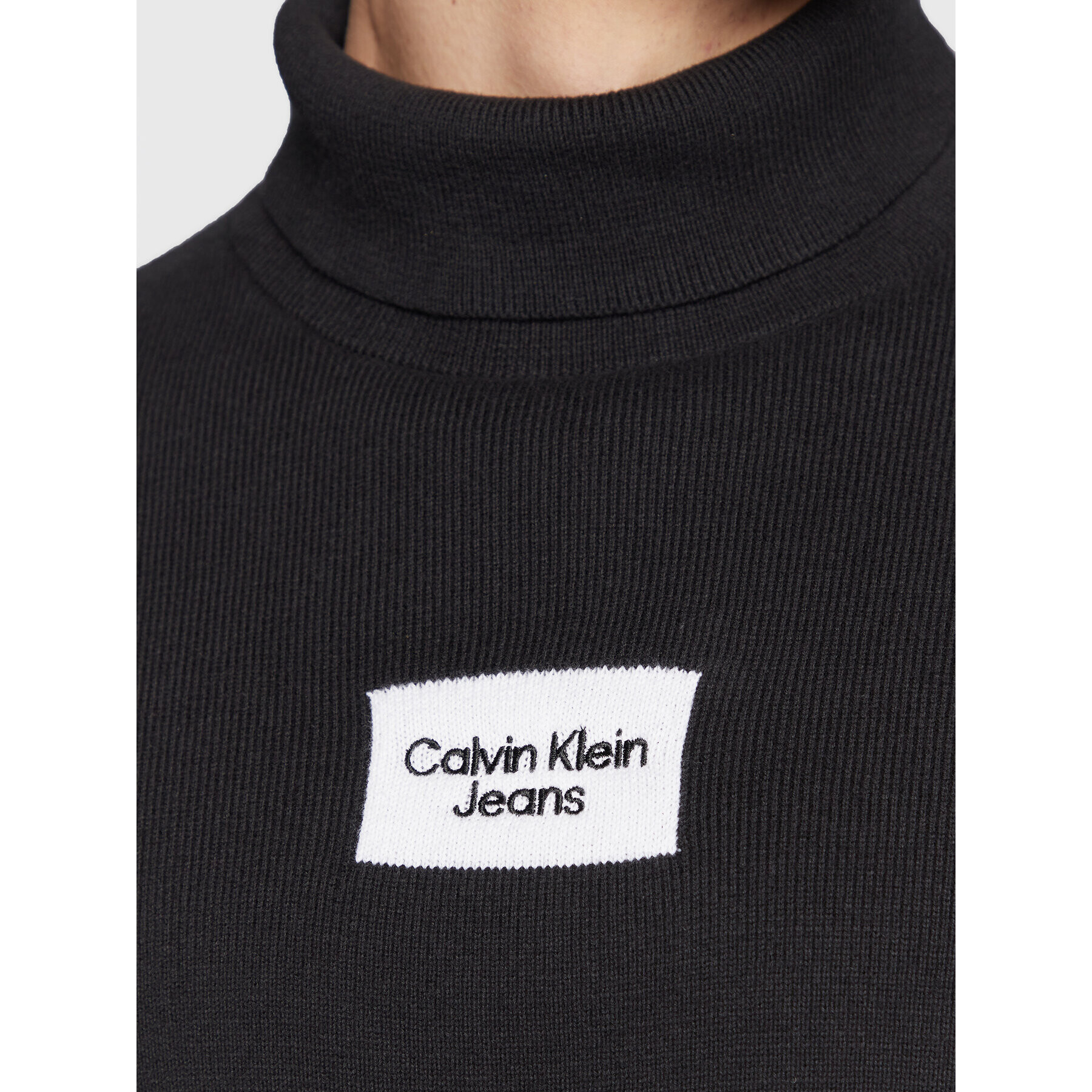 Calvin Klein Jeans Sveter J30J322453 Čierna Regular Fit - Pepit.sk