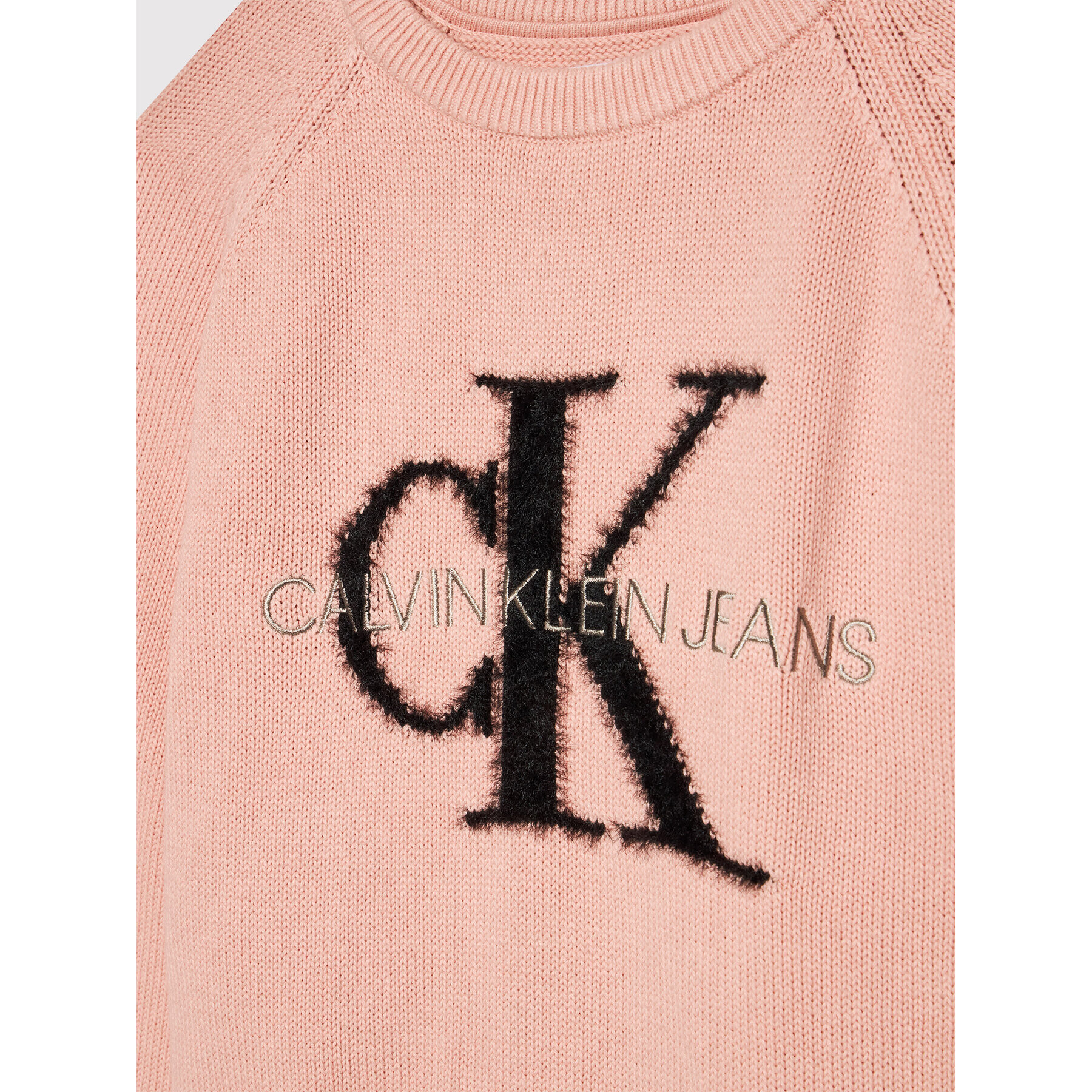 Calvin Klein Jeans Sveter Monogram Logo IG0IG01149 Ružová Regular Fit - Pepit.sk