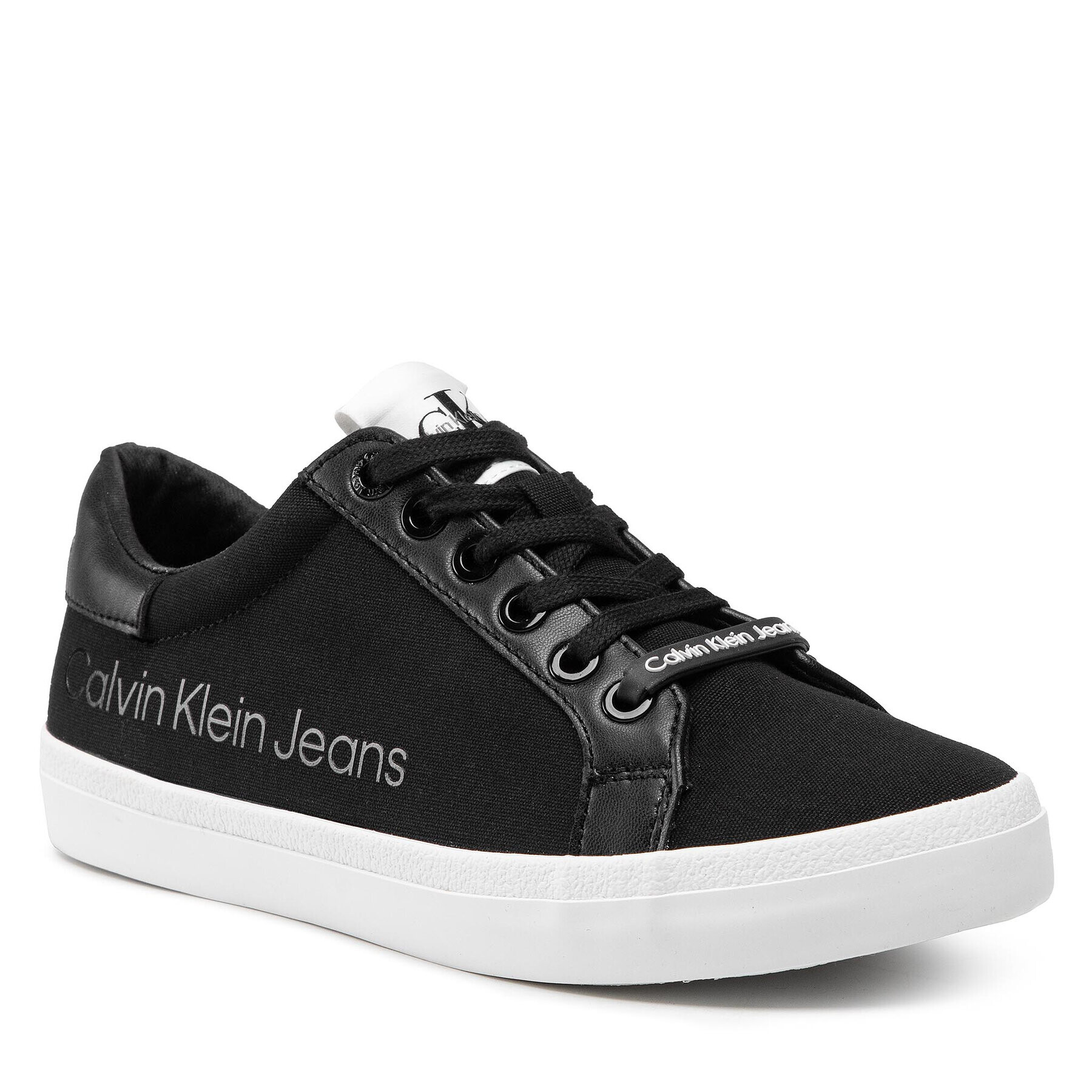 Calvin Klein Jeans Tenisky Low Profile Sneaker Laceup Co YW0YW00057 Čierna - Pepit.sk