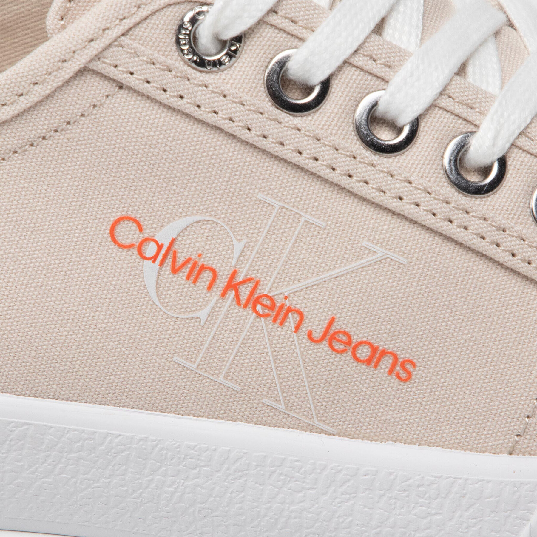 Calvin Klein Jeans Tenisky Vulcanized Essential 1 YW0YW00482 Béžová - Pepit.sk