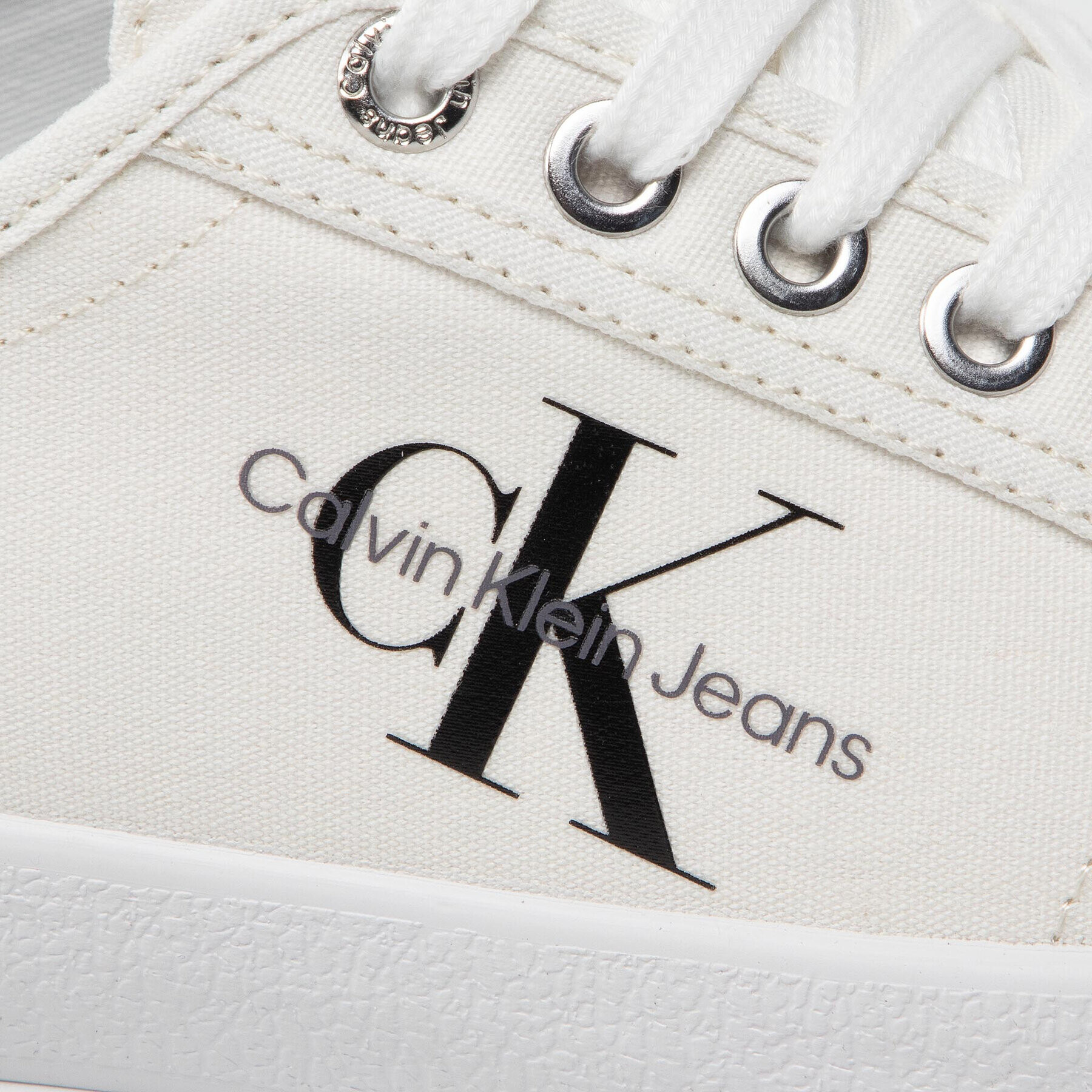 Calvin Klein Jeans Tenisky Vulcanized Essential 1 YW0YW00482 Biela - Pepit.sk