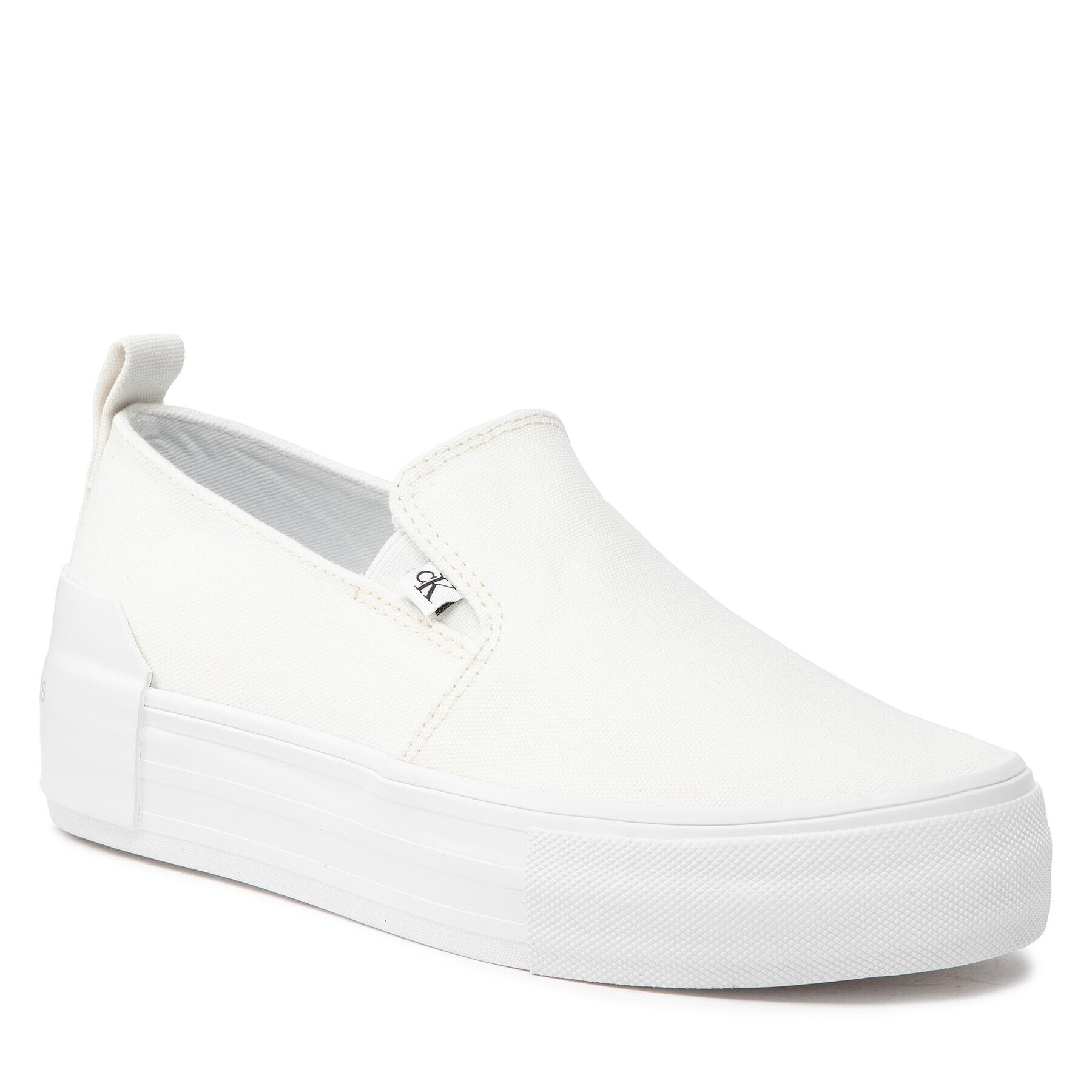 Calvin Klein Jeans Tenisky Vulcanized Flatform Bold Slipon YW0YW00703 Biela - Pepit.sk