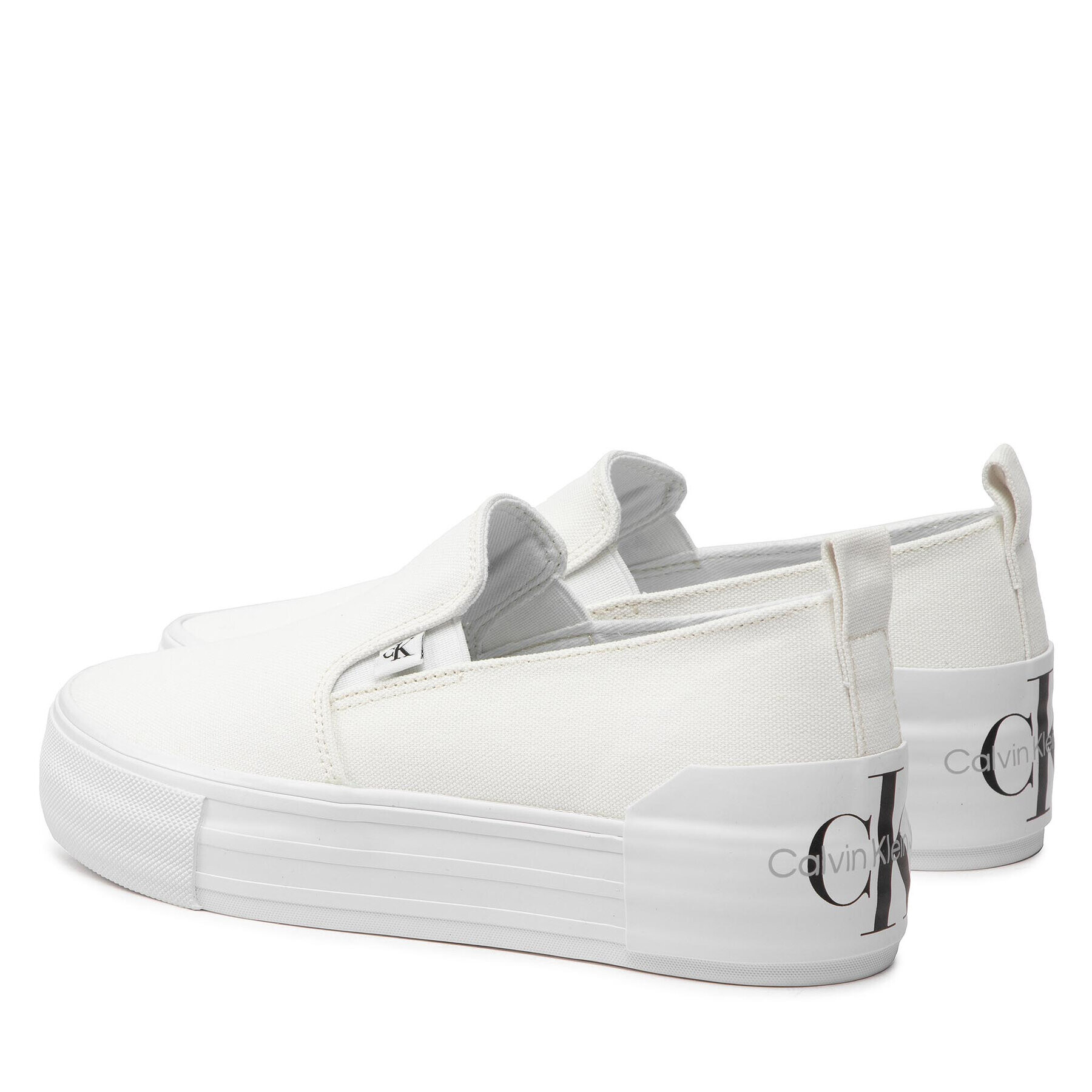 Calvin Klein Jeans Tenisky Vulcanized Flatform Bold Slipon YW0YW00703 Biela - Pepit.sk