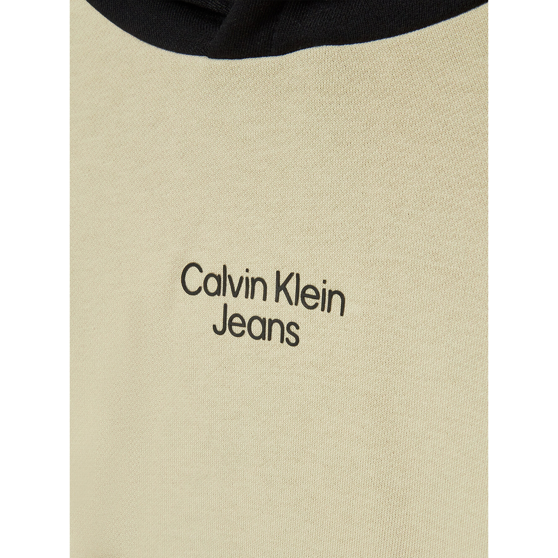 Calvin Klein Jeans Tepláková súprava Block Stack Logo IB0IB01299 Béžová Regular Fit - Pepit.sk