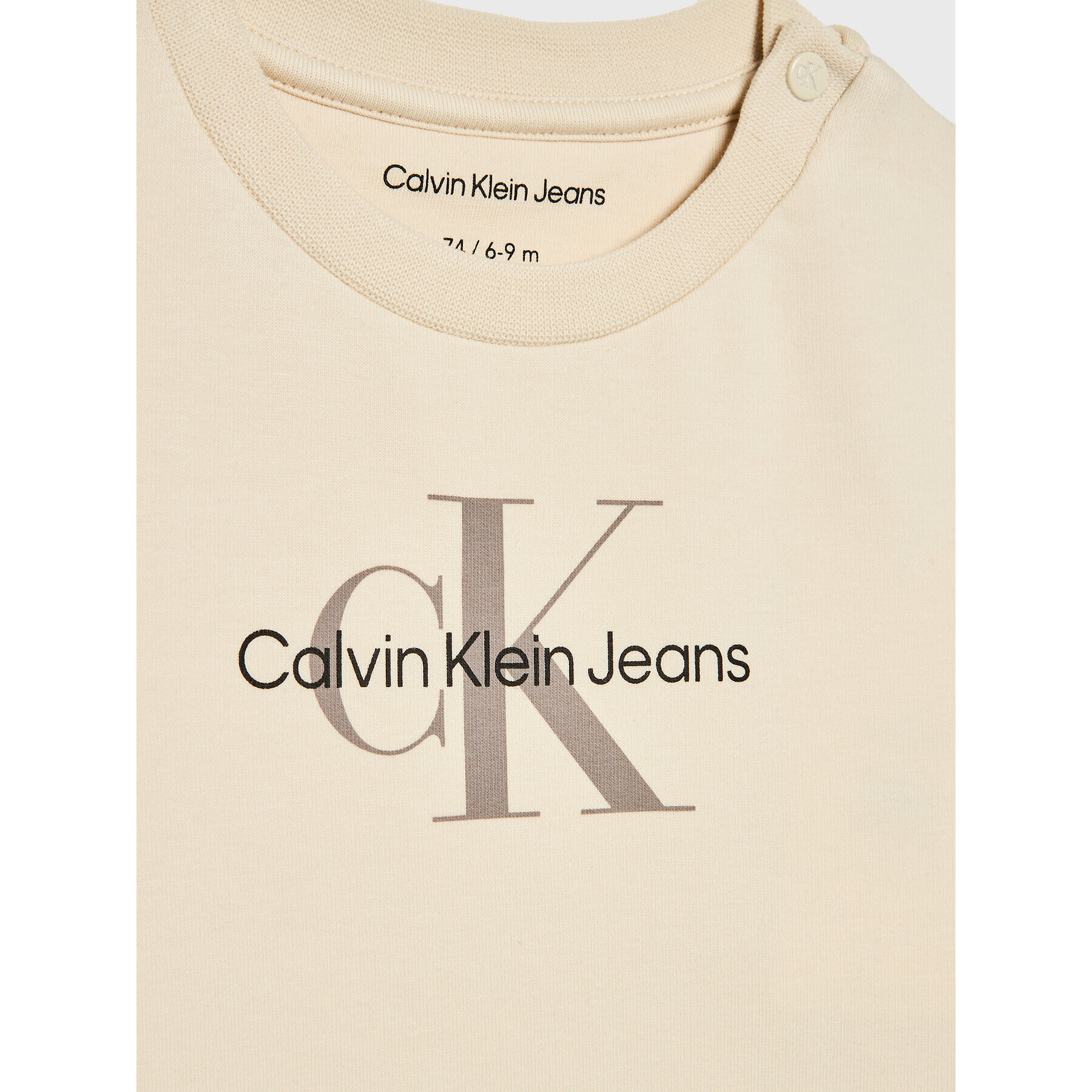 Calvin Klein Jeans Tepláková súprava Monogram IN0IN00017 Béžová Regular Fit - Pepit.sk