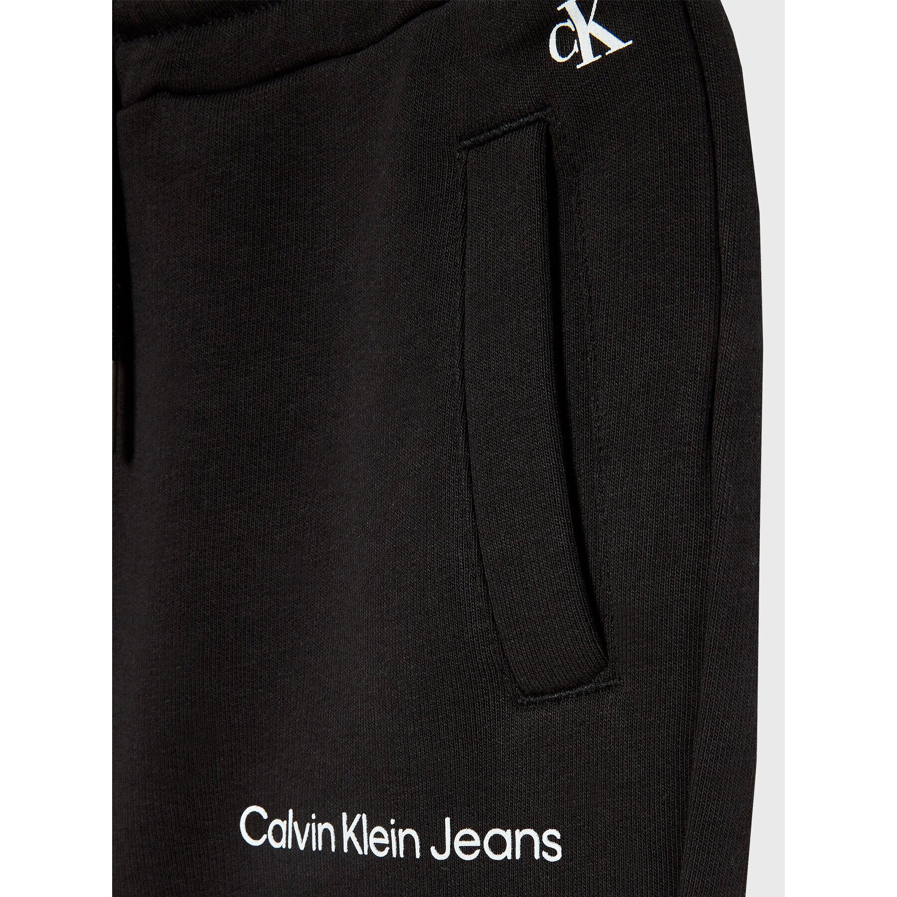 Calvin Klein Jeans Teplákové nohavice Logo IG0IG01509 Čierna Relaxed Fit - Pepit.sk