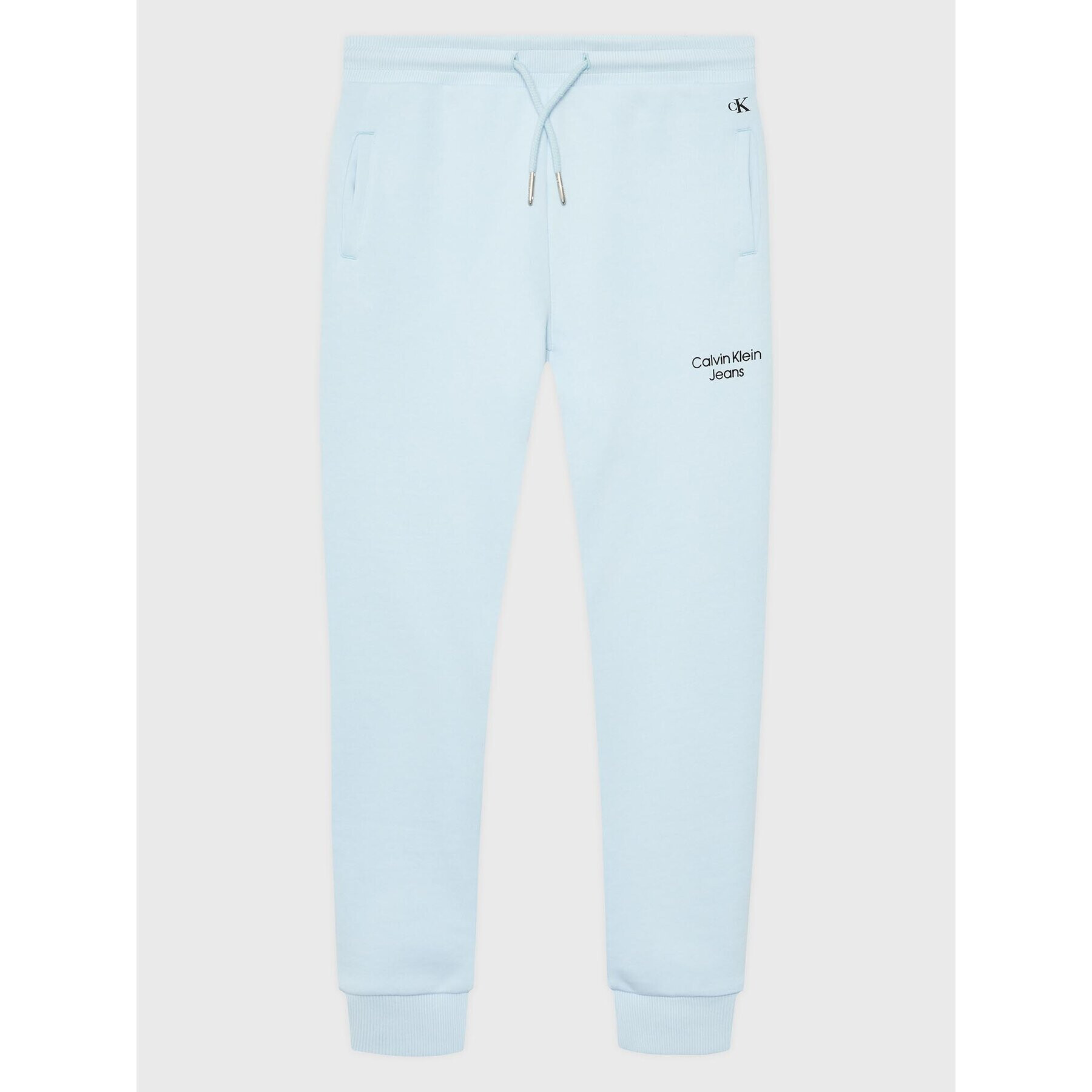 Calvin Klein Jeans Teplákové nohavice Stack Logo IB0IB01282 Modrá Regular Fit - Pepit.sk