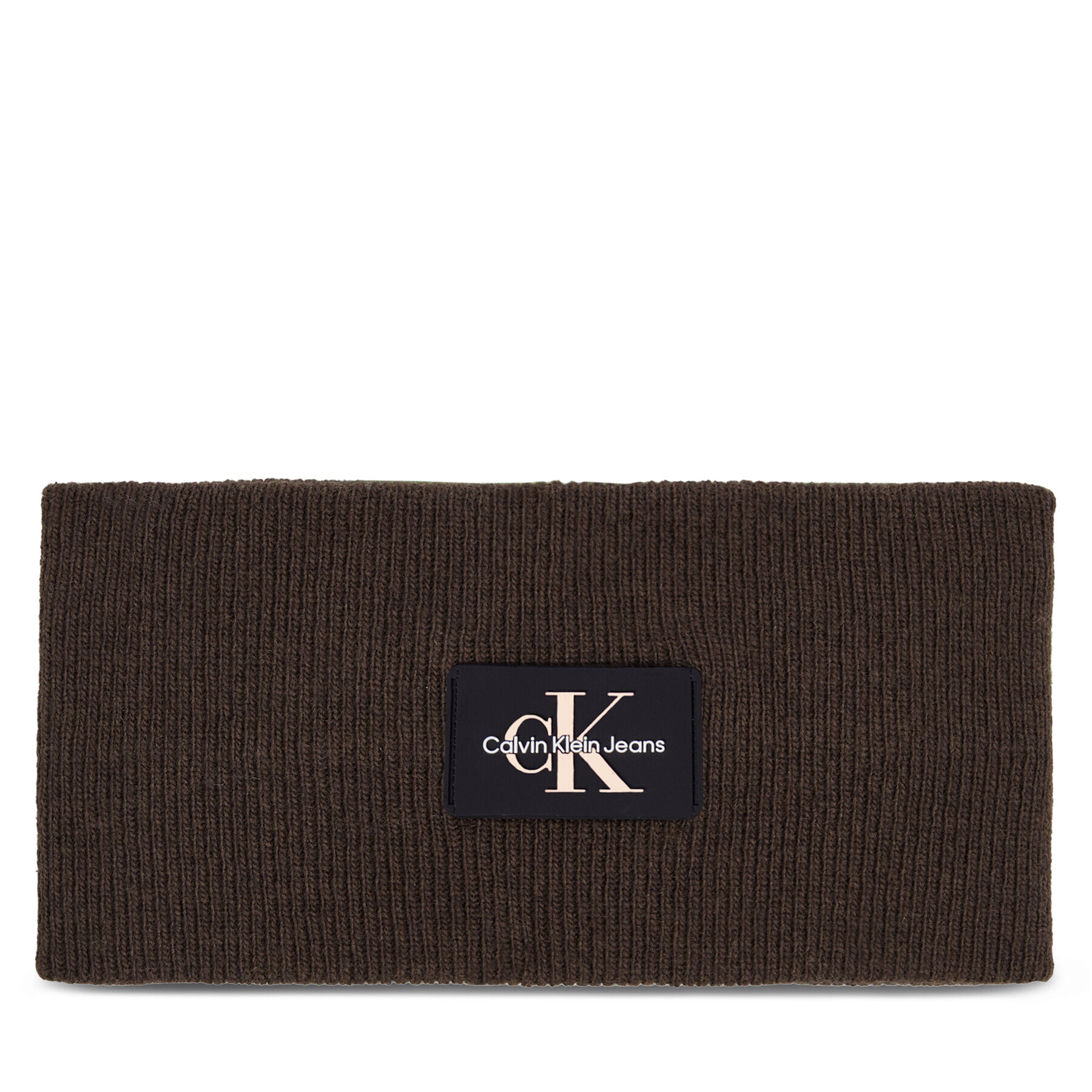 Calvin Klein Jeans Textilná čelenka Monologo Rubber Headband K60K611258 Hnedá - Pepit.sk