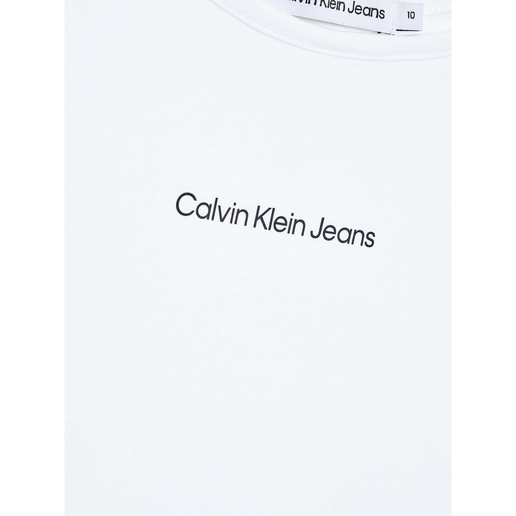 Calvin Klein Jeans Top Logo IG0IG01941 Biela Regular Fit - Pepit.sk