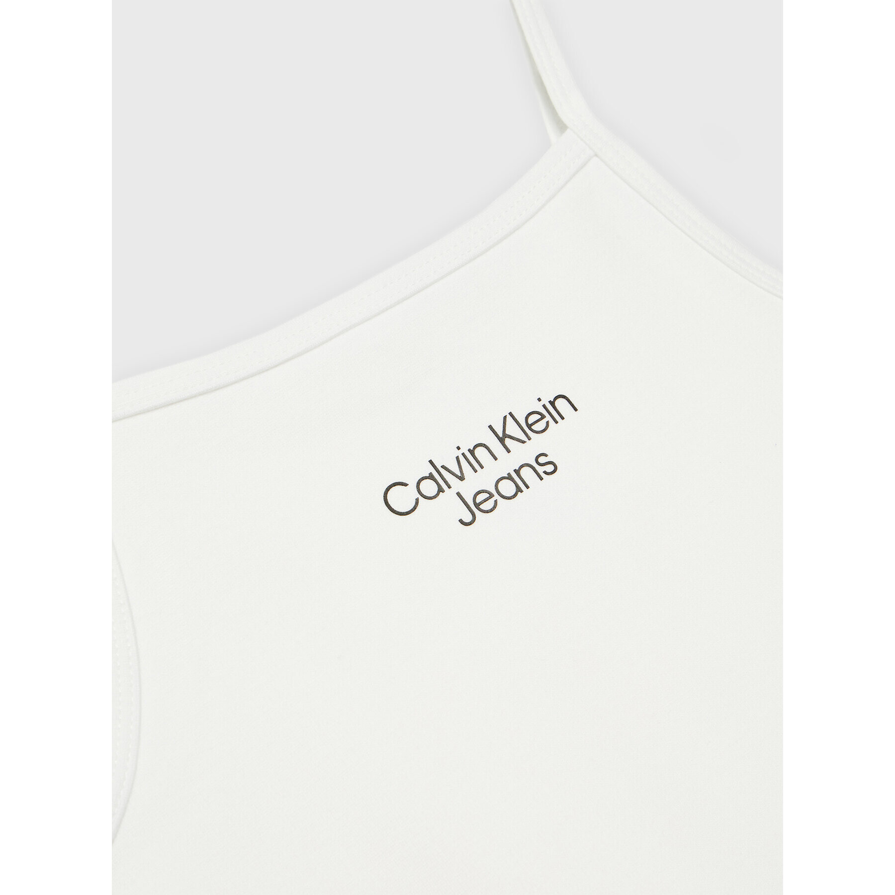 Calvin Klein Jeans Top Stacked Logo IG0IG01467 Biela Slim Fit - Pepit.sk