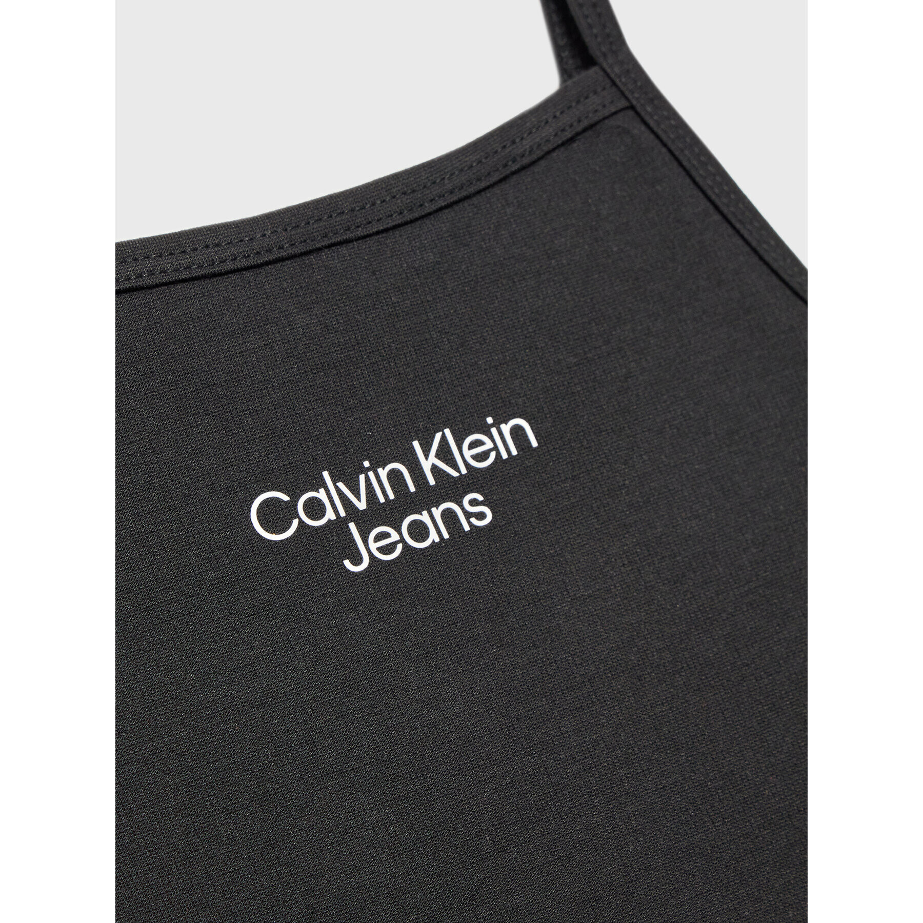 Calvin Klein Jeans Top Stacked Logo IG0IG01467 Čierna Slim Fit - Pepit.sk