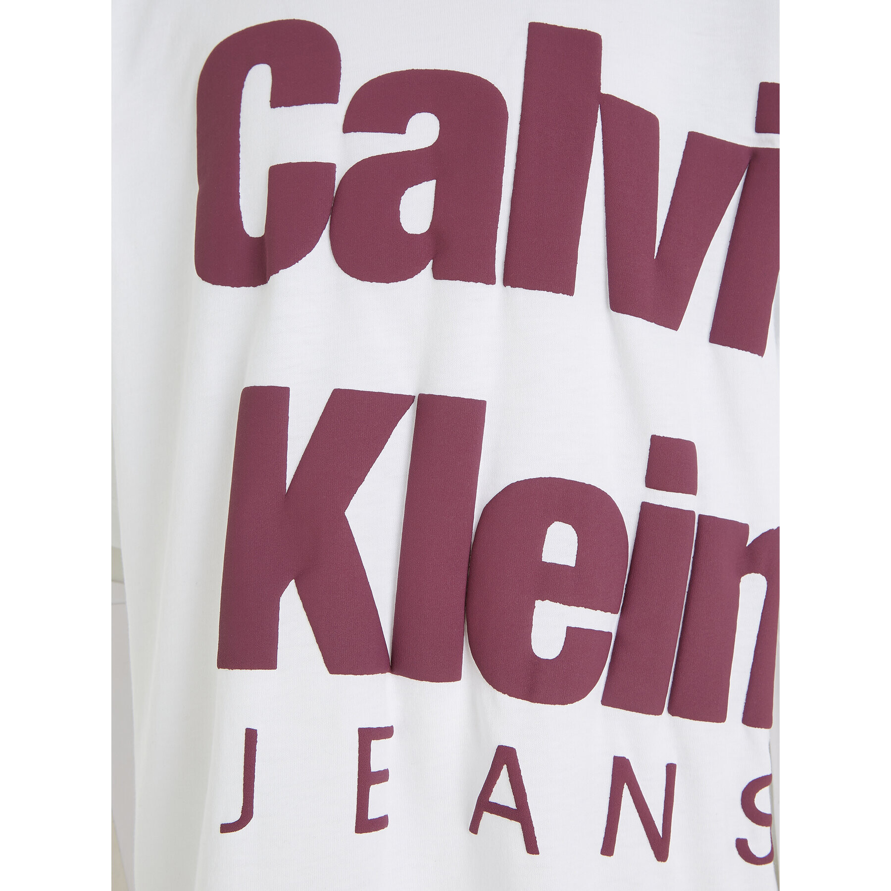 Calvin Klein Jeans Tričko Blown Up Logo IB0IB01881 Biela Regular Fit - Pepit.sk